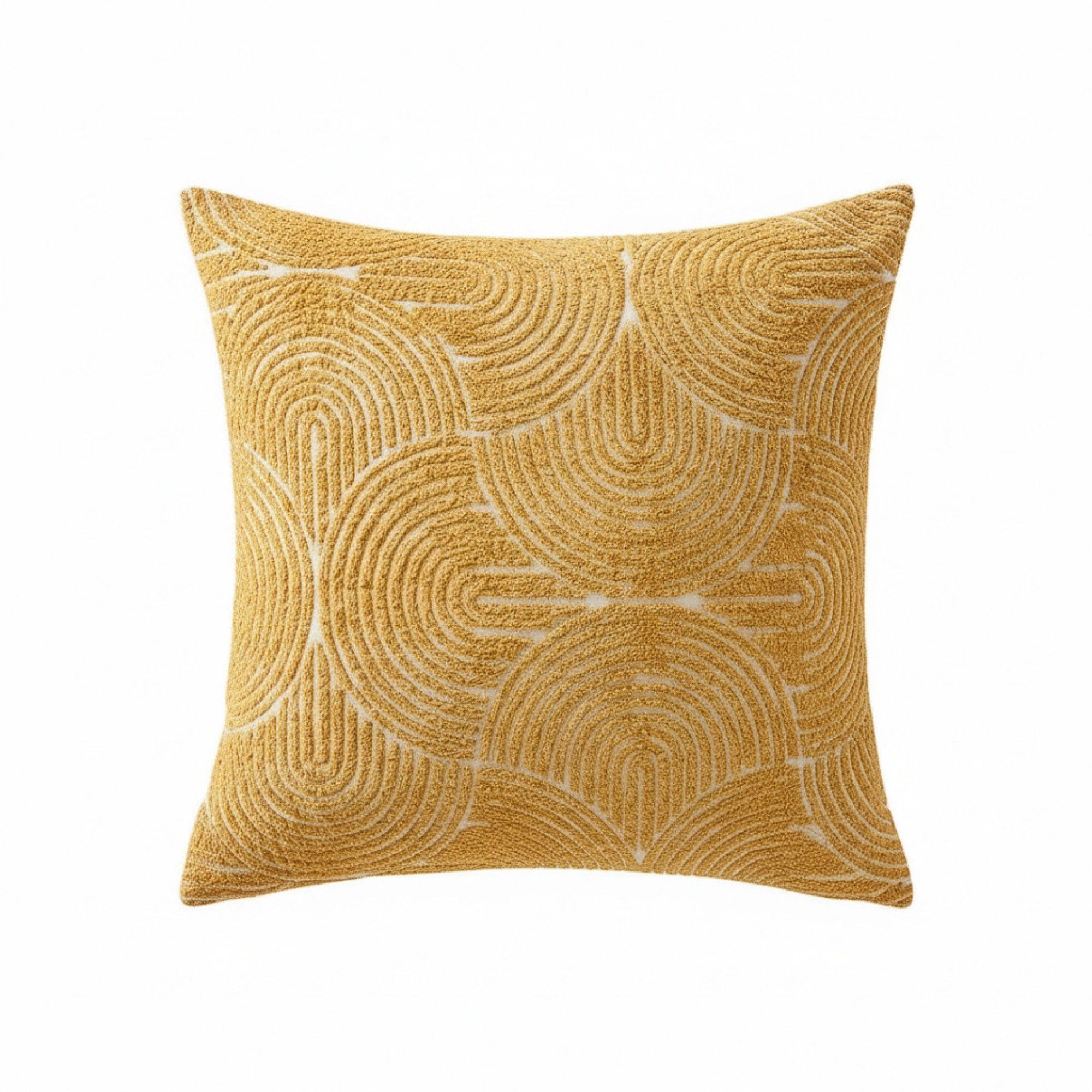 Alilang Unisex Textured Geometric Decorative Throw Pillow Cover Soft Woven Square Cushion with Hidden Zipper 17.7x