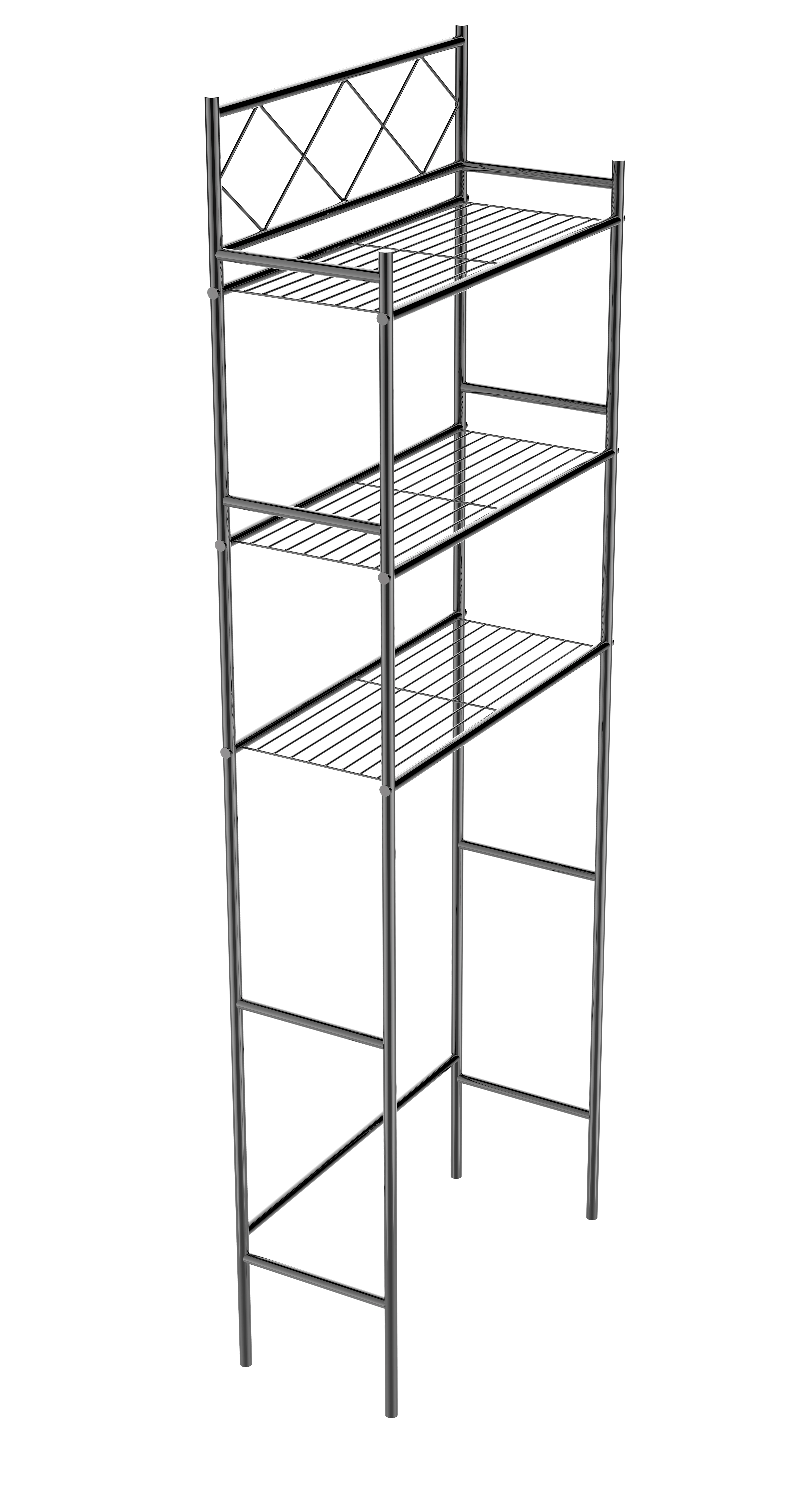 J&V TEXTILES 3-Shelf Metal Bathroom Organizer Over The Toilet, Space Saver