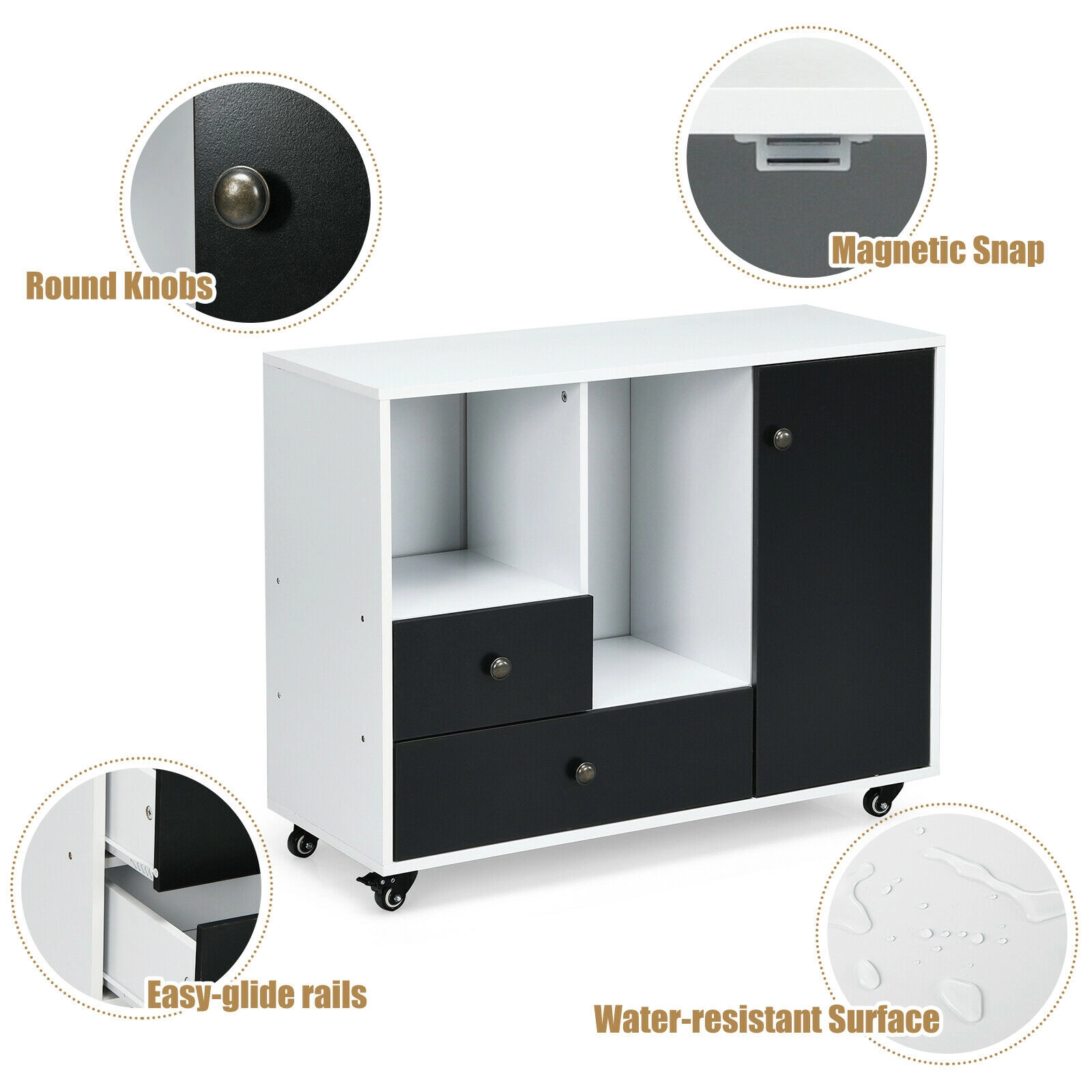 Hivvago 2-Drawer Lateral Storage Cabinet