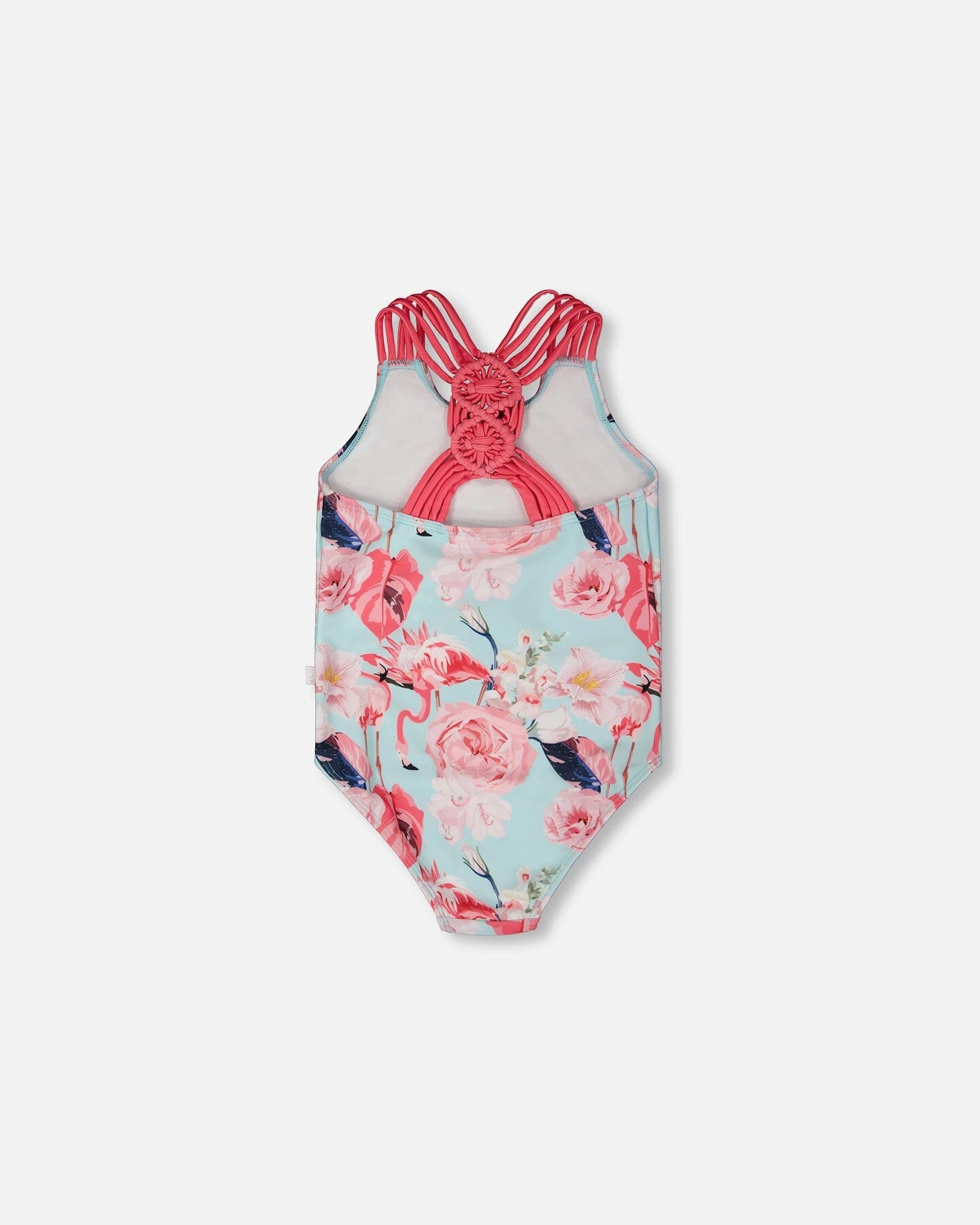 Deux par Deux Girls One-Piece Swimsuit Flamingo Print