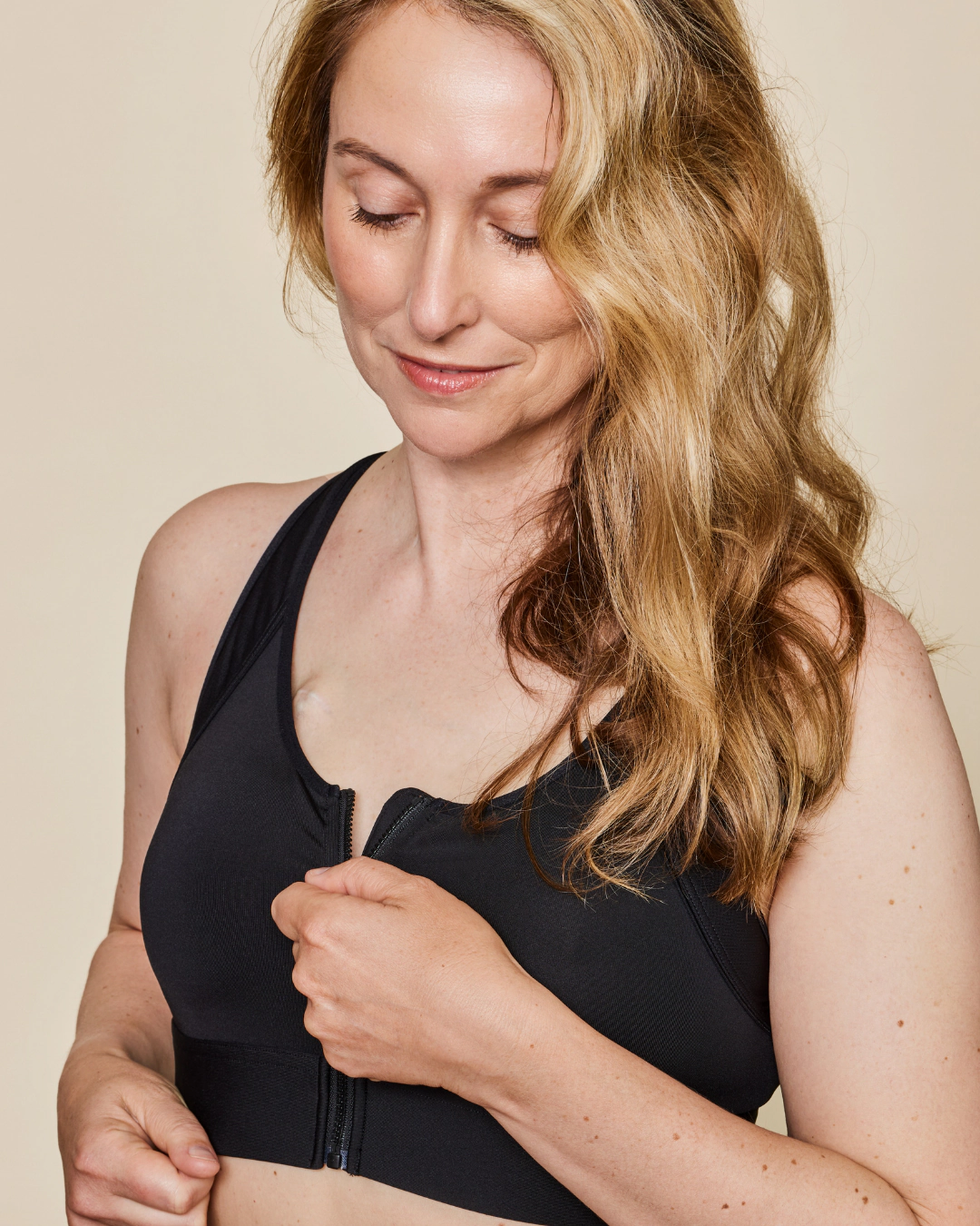 Meadow Women's Front-Closure Mastectomy Friendly Hero Sports Bra