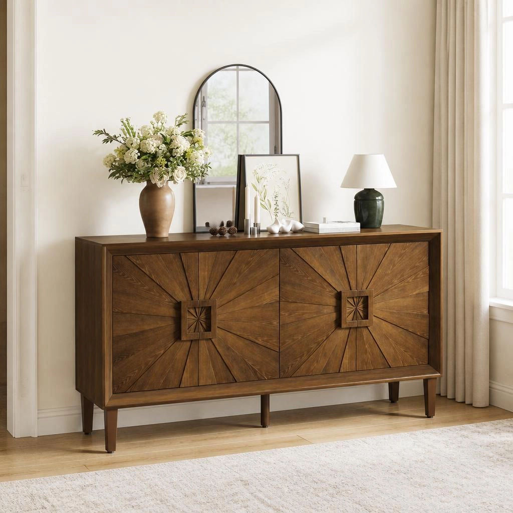 GOODSILO Freestanding Multi-Compartment Floor Storage Cabinet