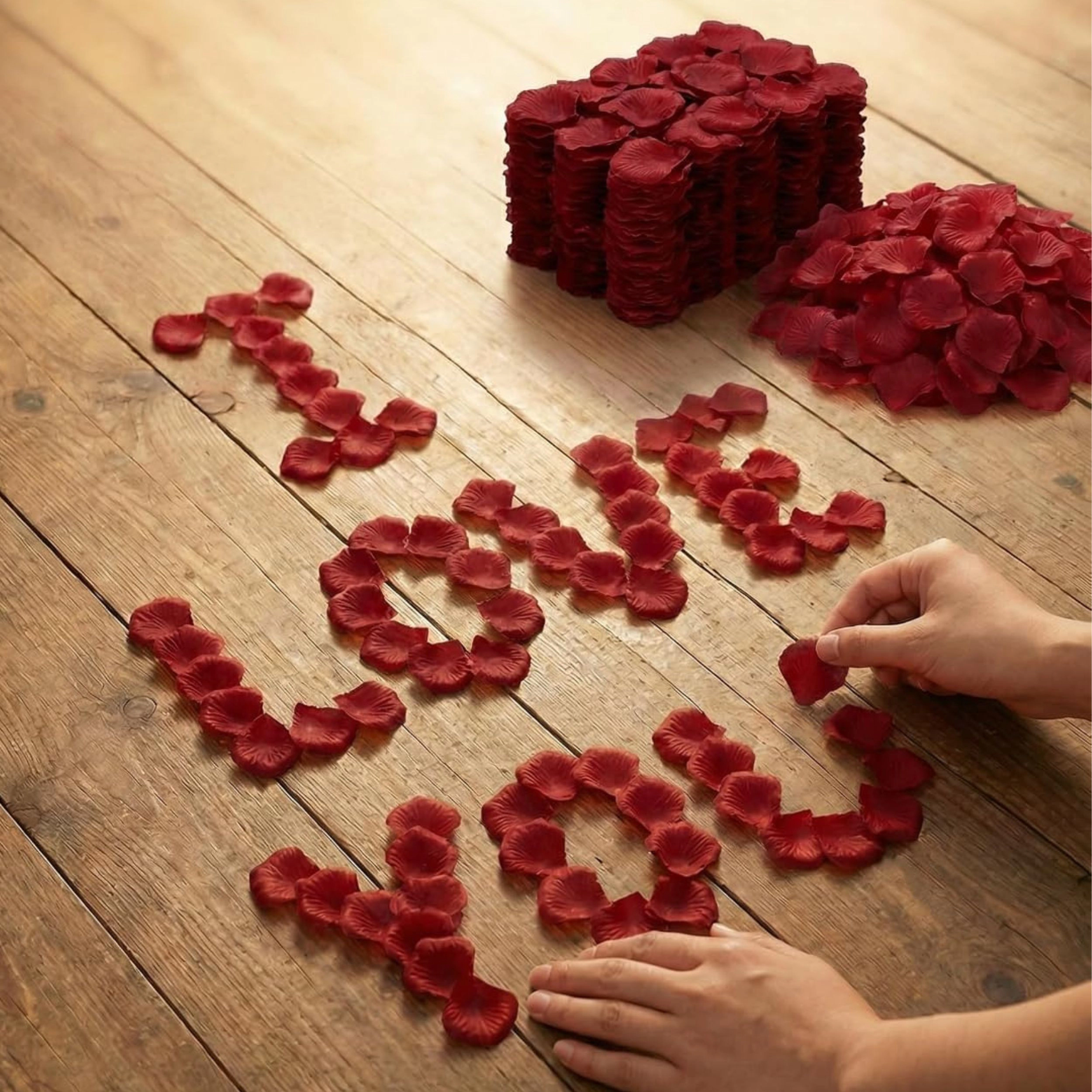 Stock Preferred Pack of 2200 Silk Artificial Rose Petals for Weddings, Parties and Romantic Decorations