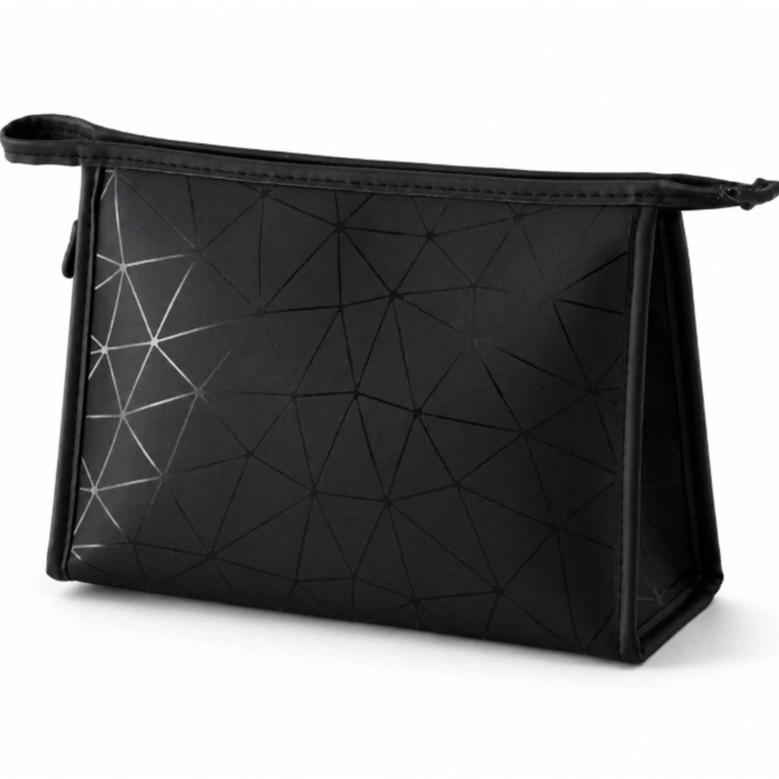 Home Collection PU Leather Makeup Bag Zipper Cosmetic Pouch Travel Organizer