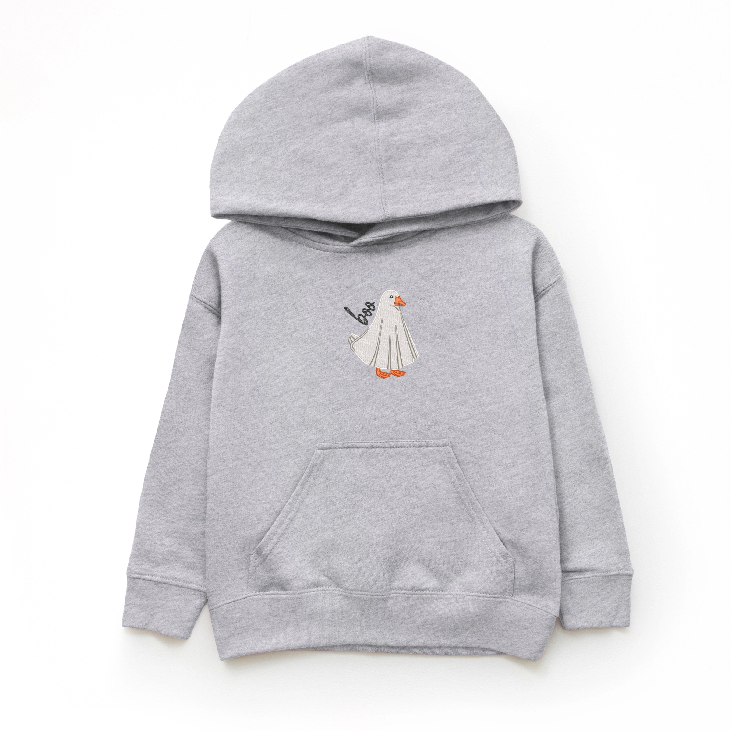 The Juniper Shop - Youth Graphic Hoodie Embroidered Boo Ghost Goose