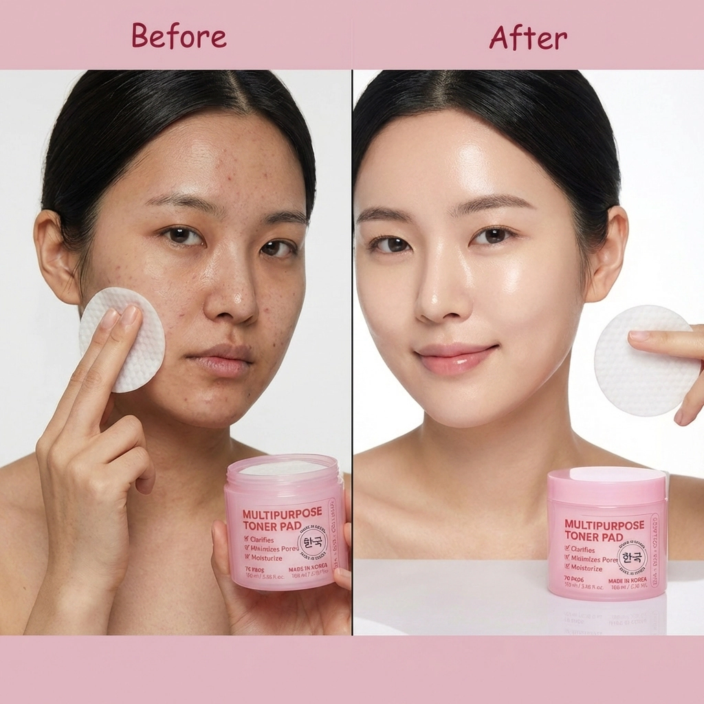 Lovery  Korean Skin Care Resurfacing Toner Pads with AHA + BHA + Vegan Collagen -  70 Pads