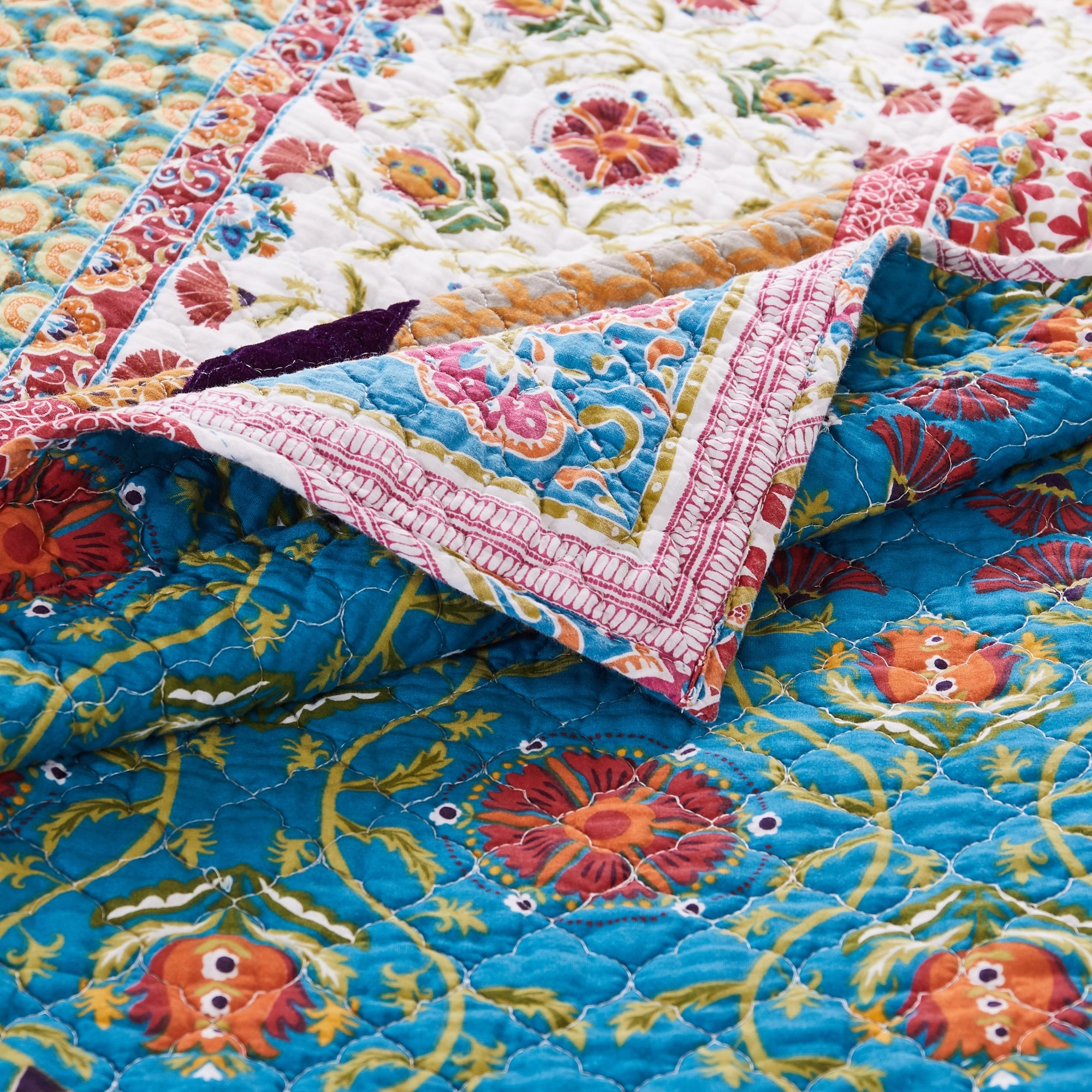 Greenland Home Thalia Cotton Quilt Set 5 Piece