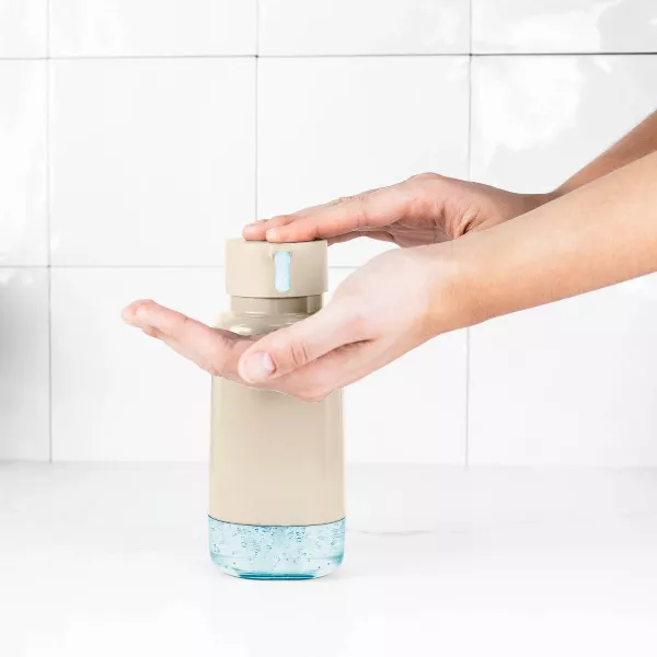 OU 17oz Dish Soap Dispenser, Kitchen & Bathroom Hand Pump Compatible with Gel Soaps