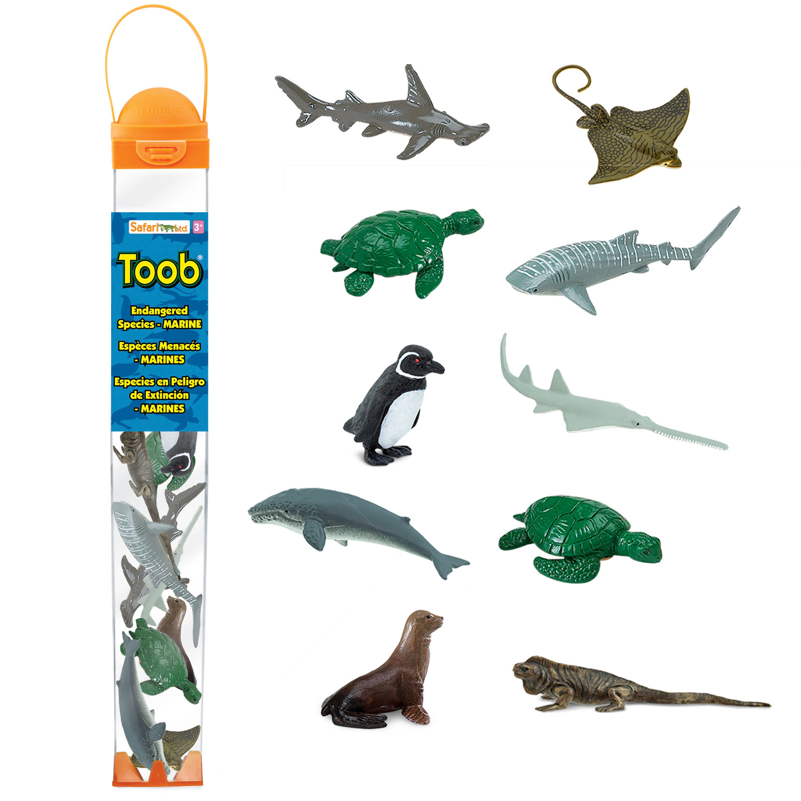 Safari Ltd. - Endangered Species - Marine TOOB - contains 10 Mini Figurines