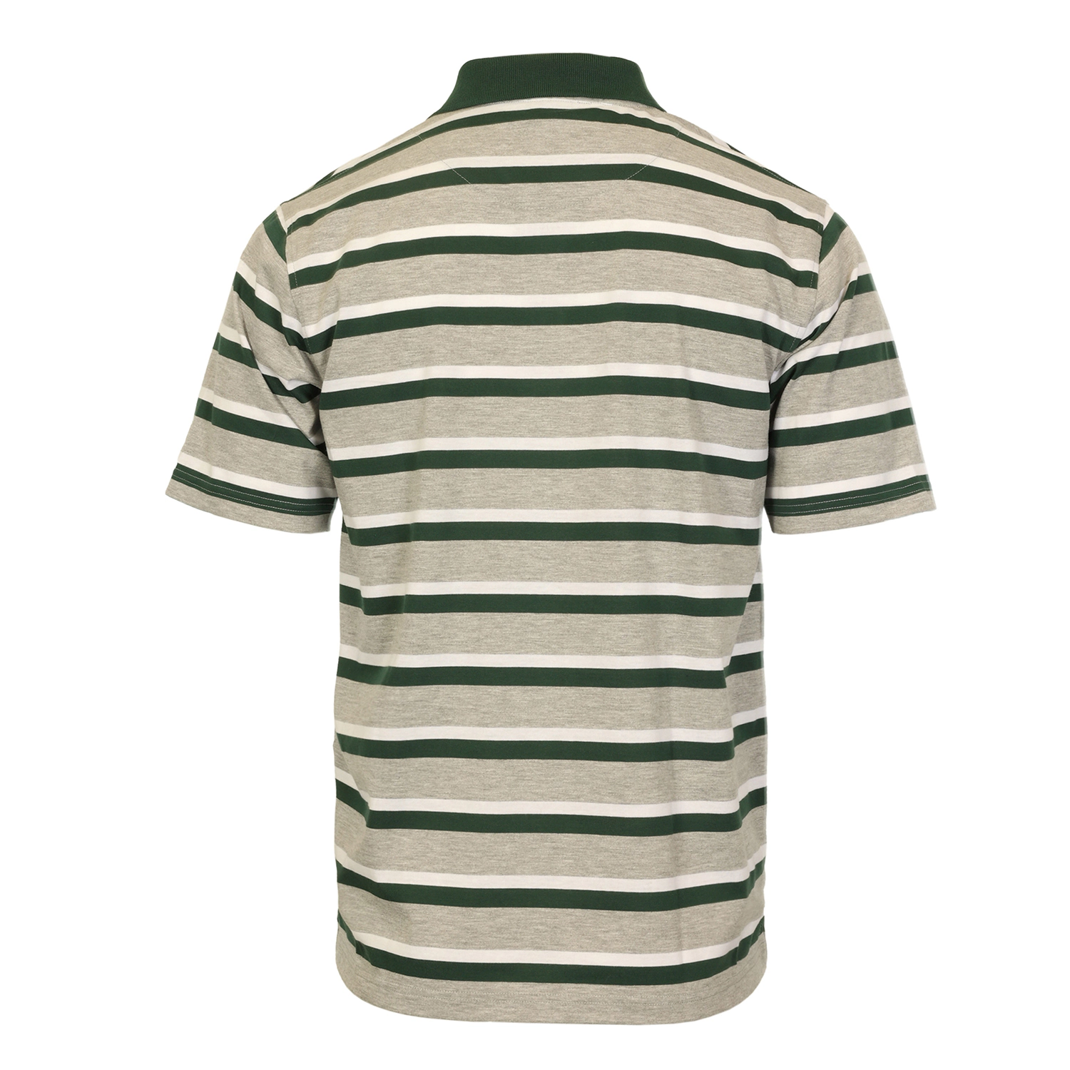 Gioberti Men's Regular Fit Stripe Short Sleeve Polo w/ Pocket
