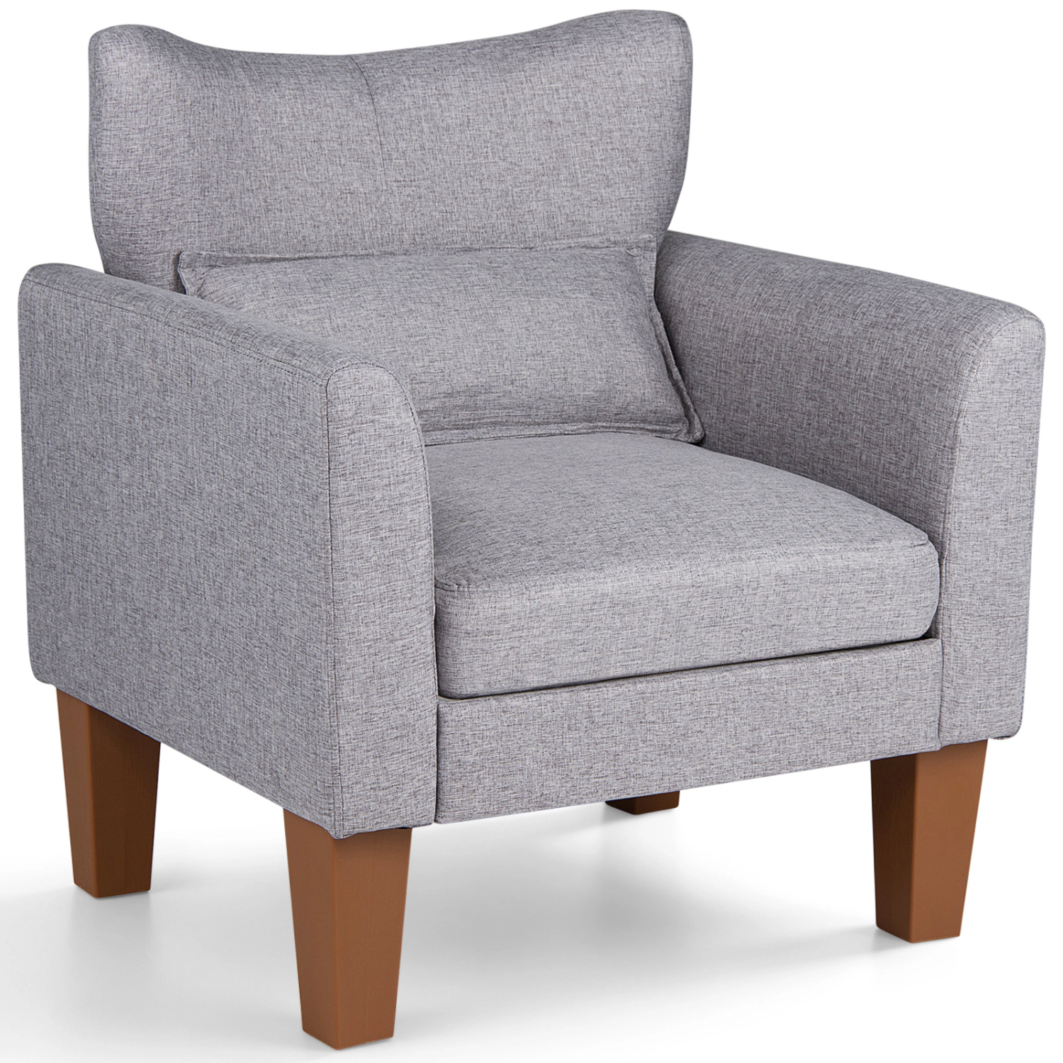 LJG Modern Accent Chair with Removable Cushion & Pillow for Living Room