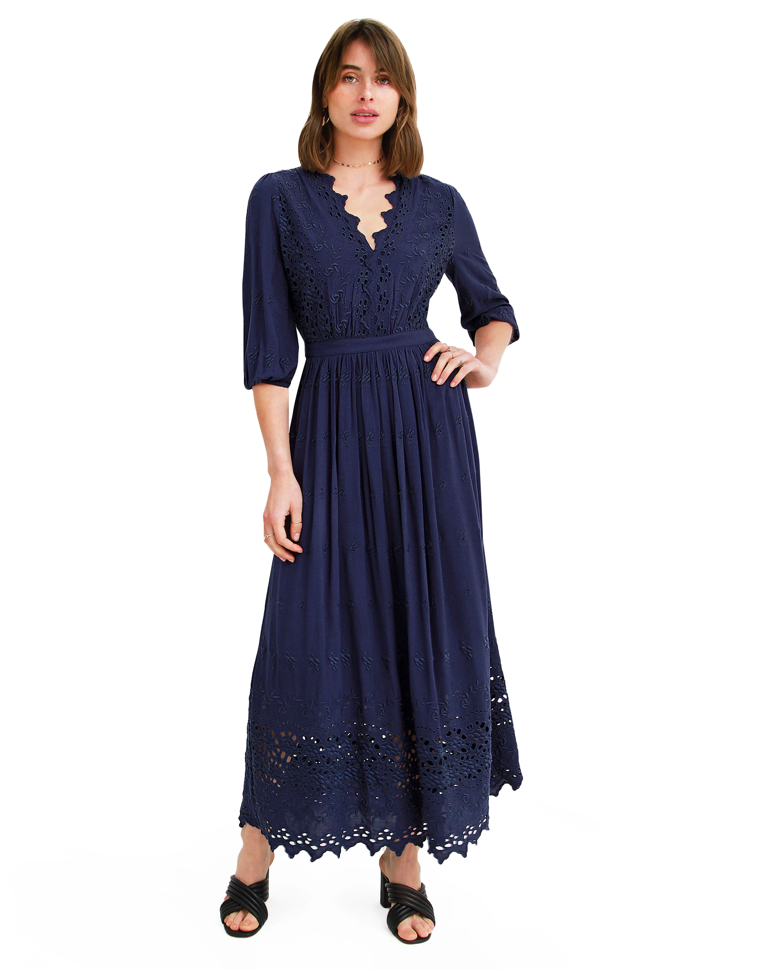 Belle & Bloom Womens All Eyes On Me Midi Dress