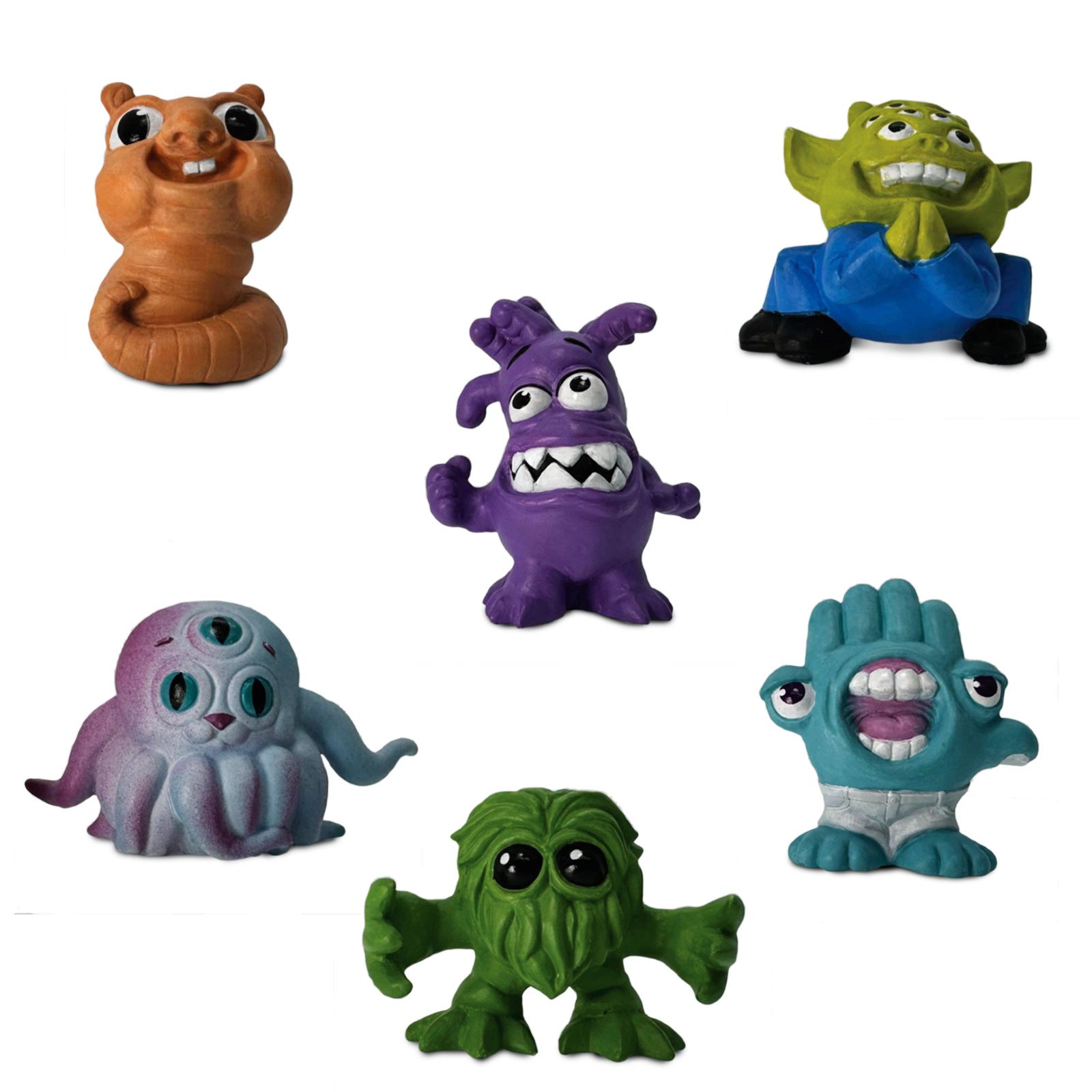 Safari Ltd. - Friendly Aliens Designer TOOB - contains 6 Mini Figurines