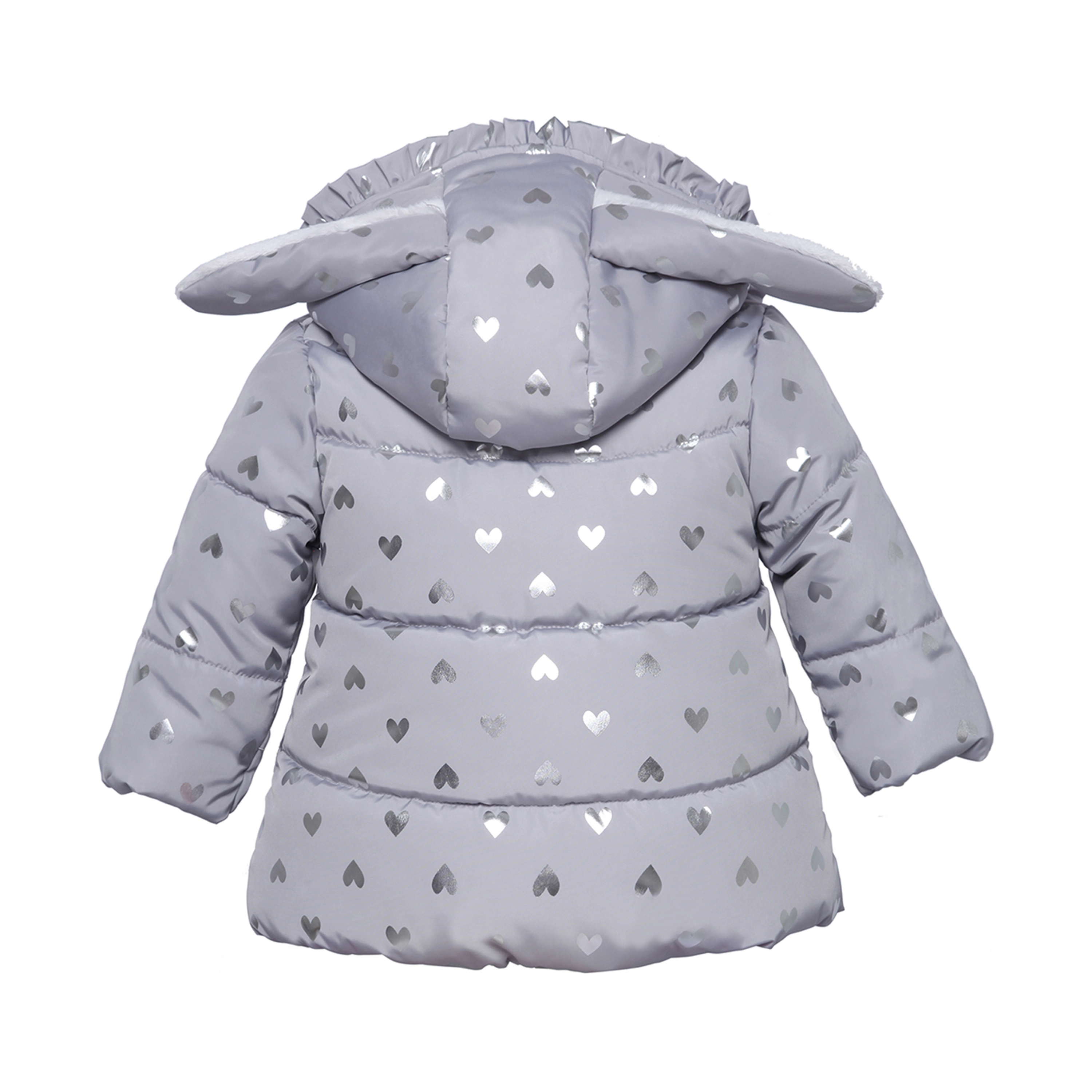Rokka&Rolla Baby Girls Soft Fur Hooded Puffer Jacket