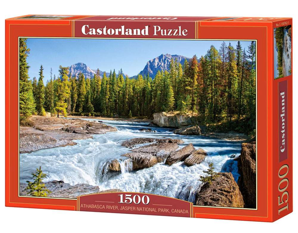 CASTORLAND 1500 Piece Jigsaw Puzzles, Athabasca River, Jasper National Park, Canada, Mountains, C-150762-2