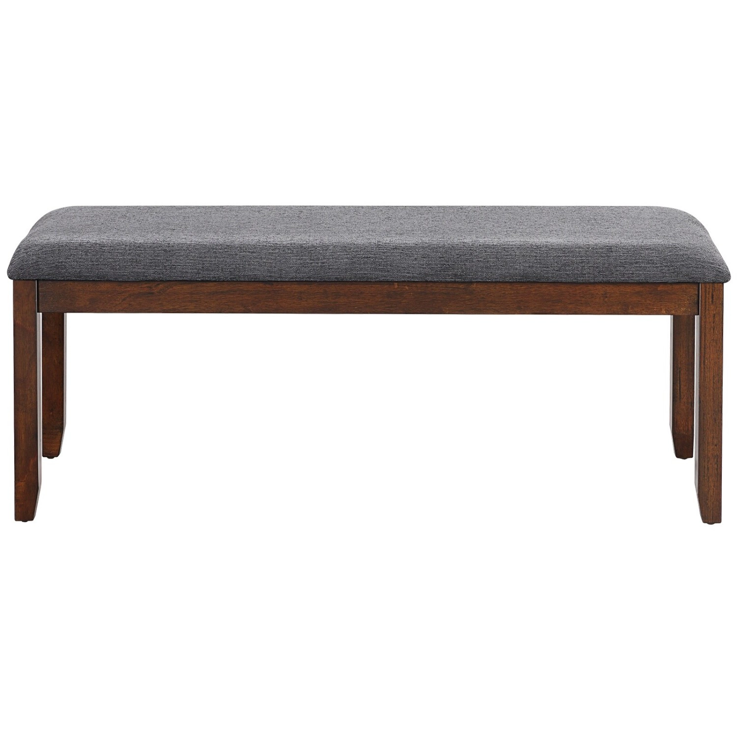 LJG Upholstered Entryway Bench Footstool with Wood Legs