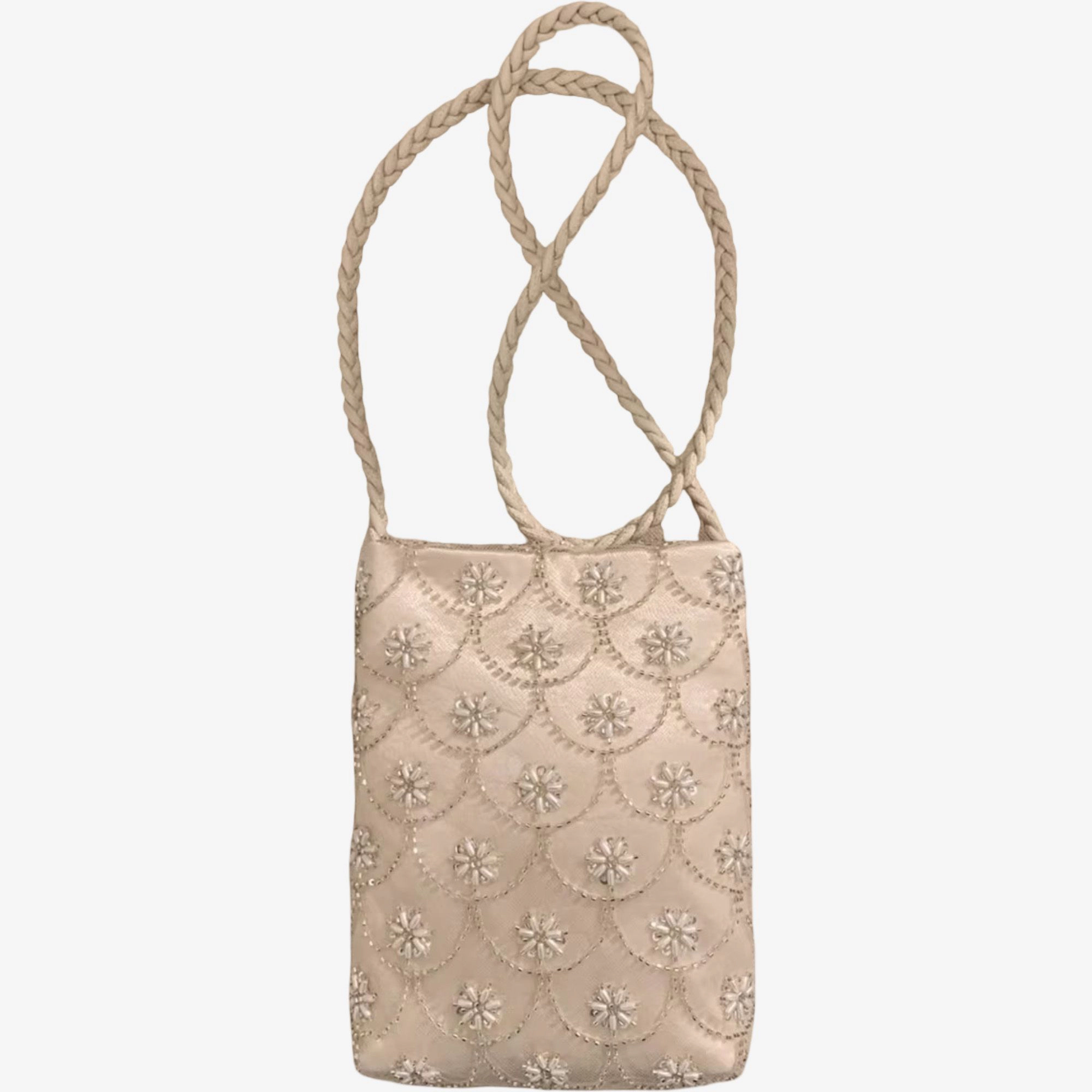 Alilang Women's Beaded Embroidered Shoulder and Crossbody Bag for Elegant Occasions