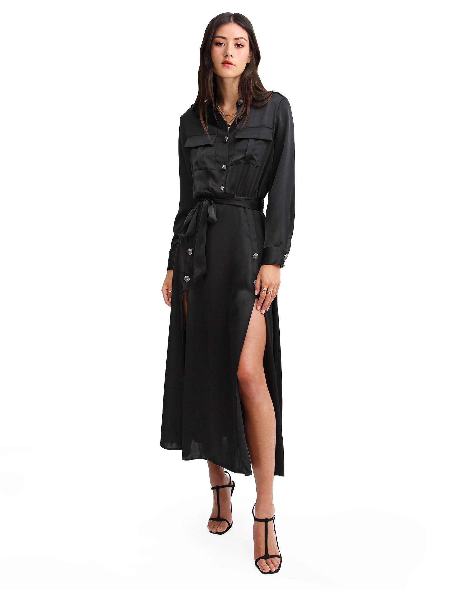Belle & Bloom Womens Lover To Maxi Shirt Dress