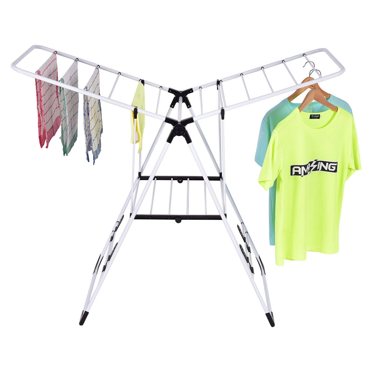 SlickBlue Portable Folding Laundry Drying Rack, 2-Tier Stand