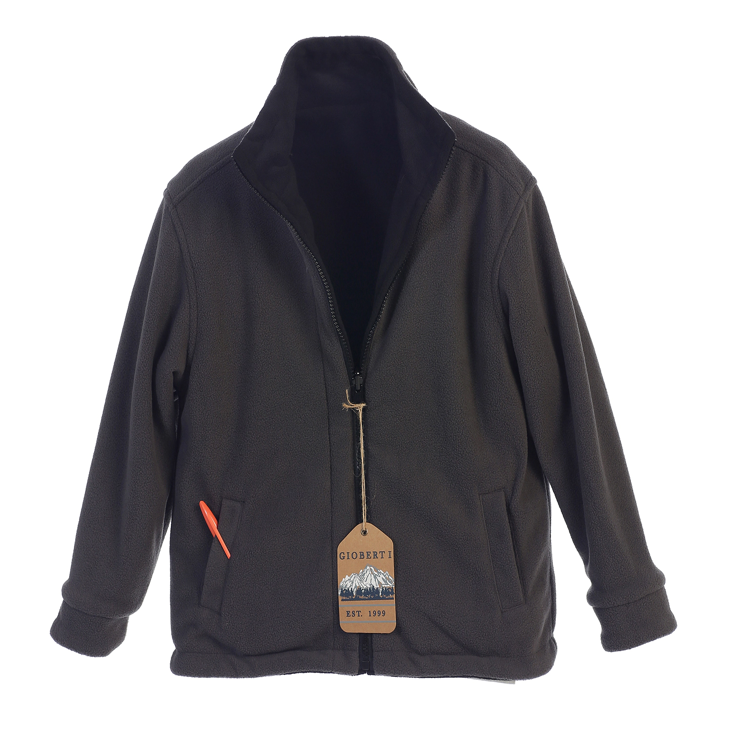 Gioberti Boy's Zip Up Reversible Polar Fleece Heavy Jacket