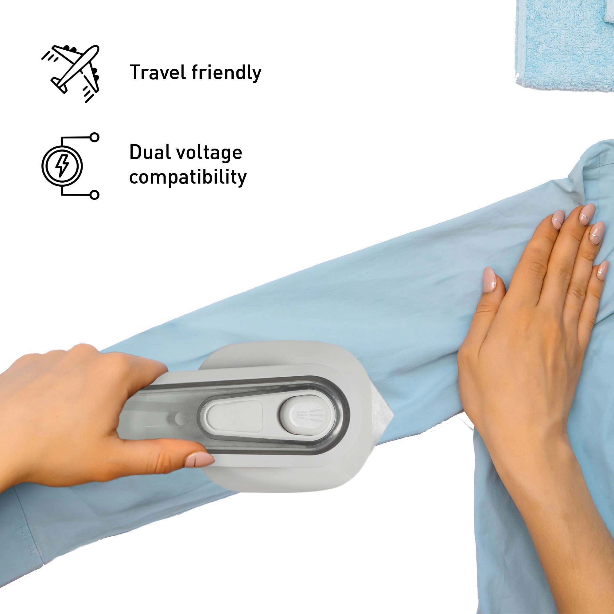 Pursonic Unisex Laundry & Fabric Care Bundle Mini Iron, Fabric Shaver & Electric Towel Warmer