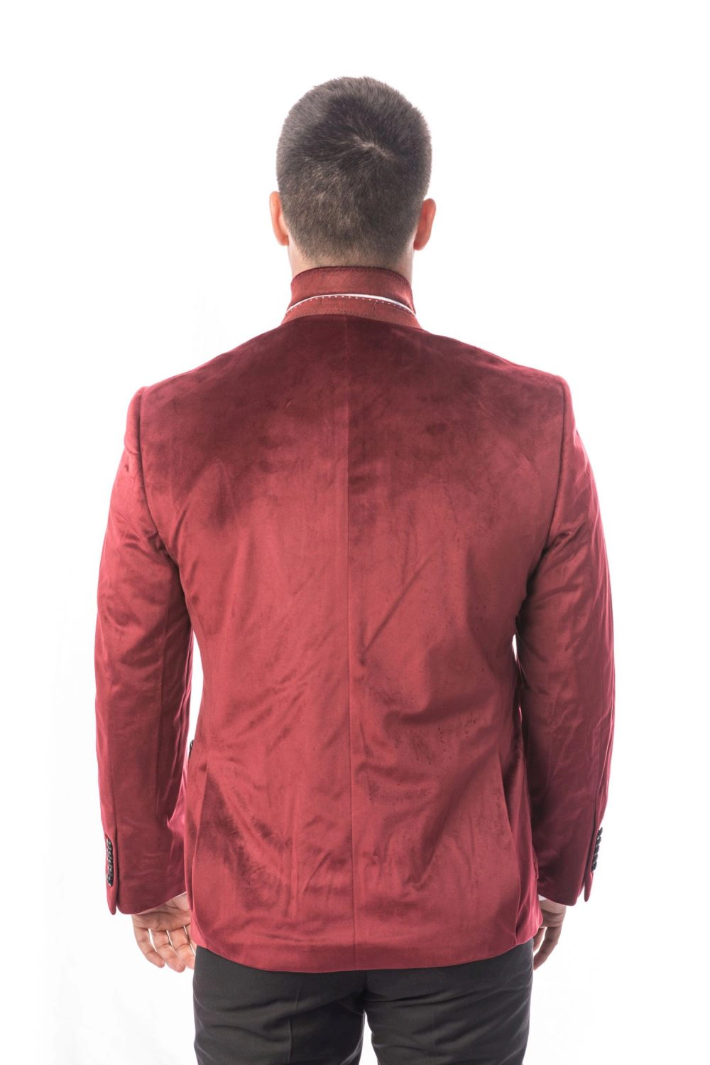 Elie Balleh Men's Slim Fit Velvet Sportcoat