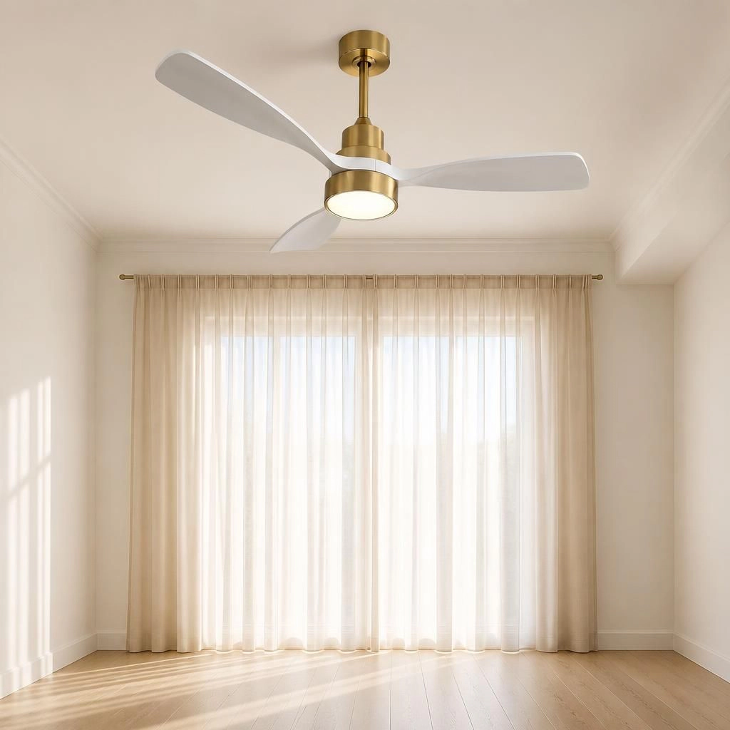 ELEMENT ACE 48 Inch Quiet Metal Wood Ceiling Fan