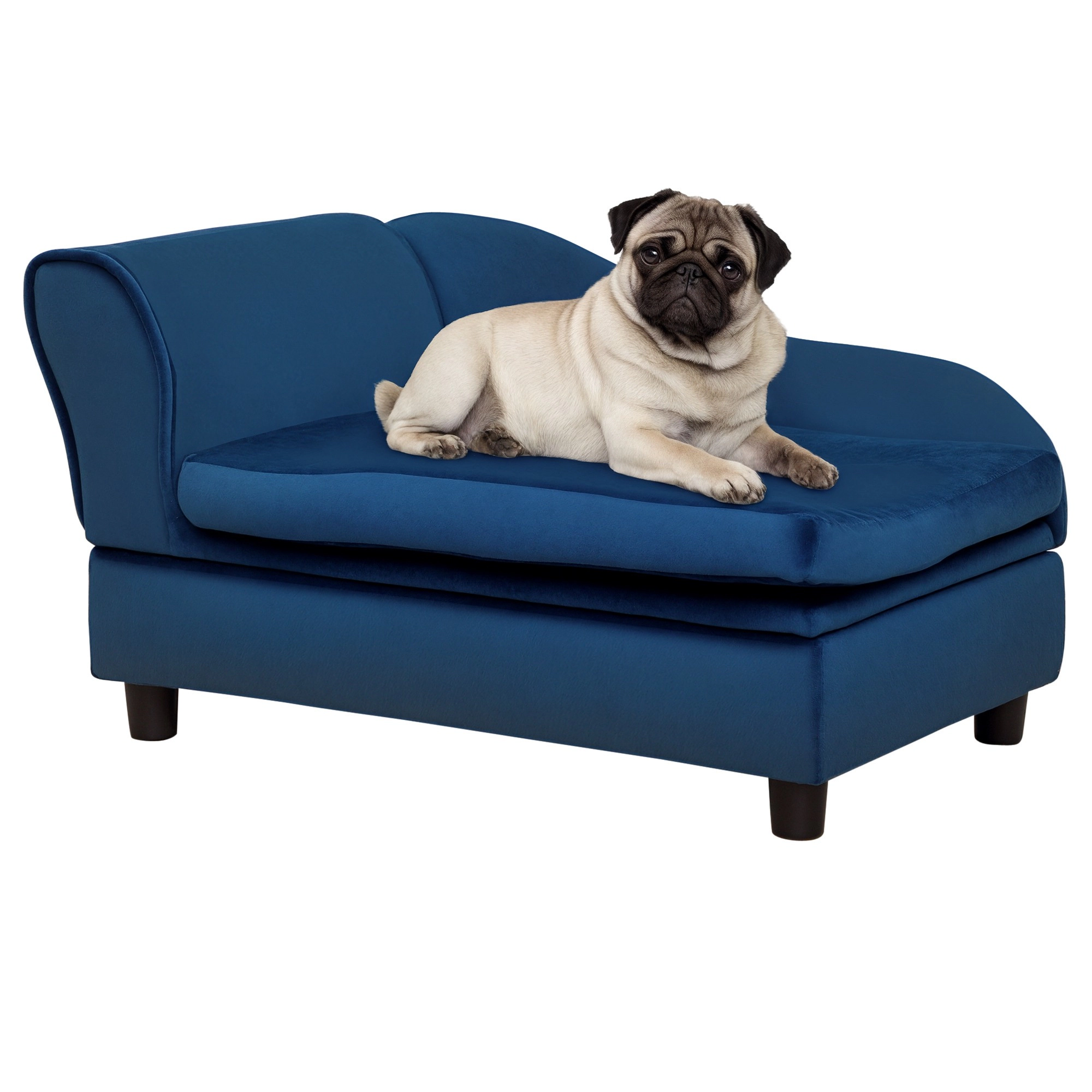 HONGGE Pet Sofa Bed Couch with Storage for Cats and Small Dogs