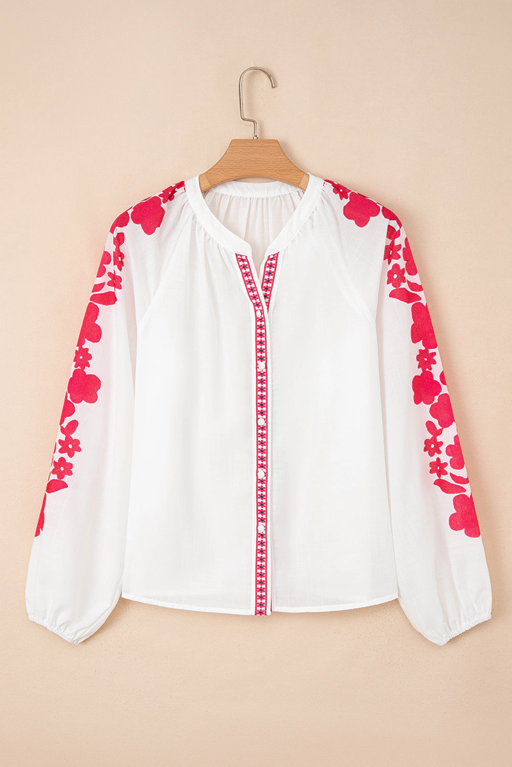 Threaded Pear Women's Karibella Sleeve Casual Shirt Long Top