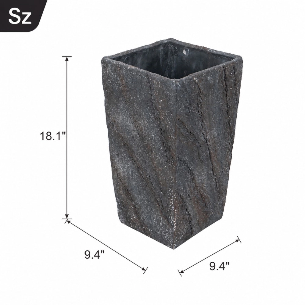 WOW PIONEER Tall Durable Cement Planter Container