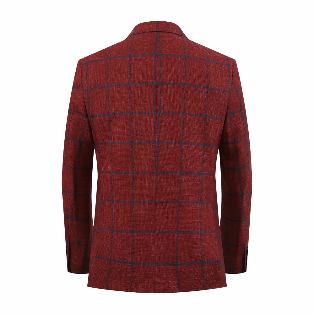 Elie Balleh Boys Slim Fit Boys' Plaid Jacket