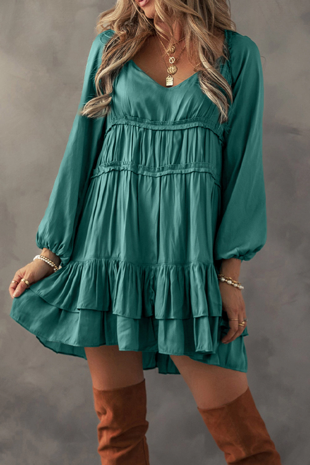 Threaded Pear Women's Dayana Loose Fit Mini Dress