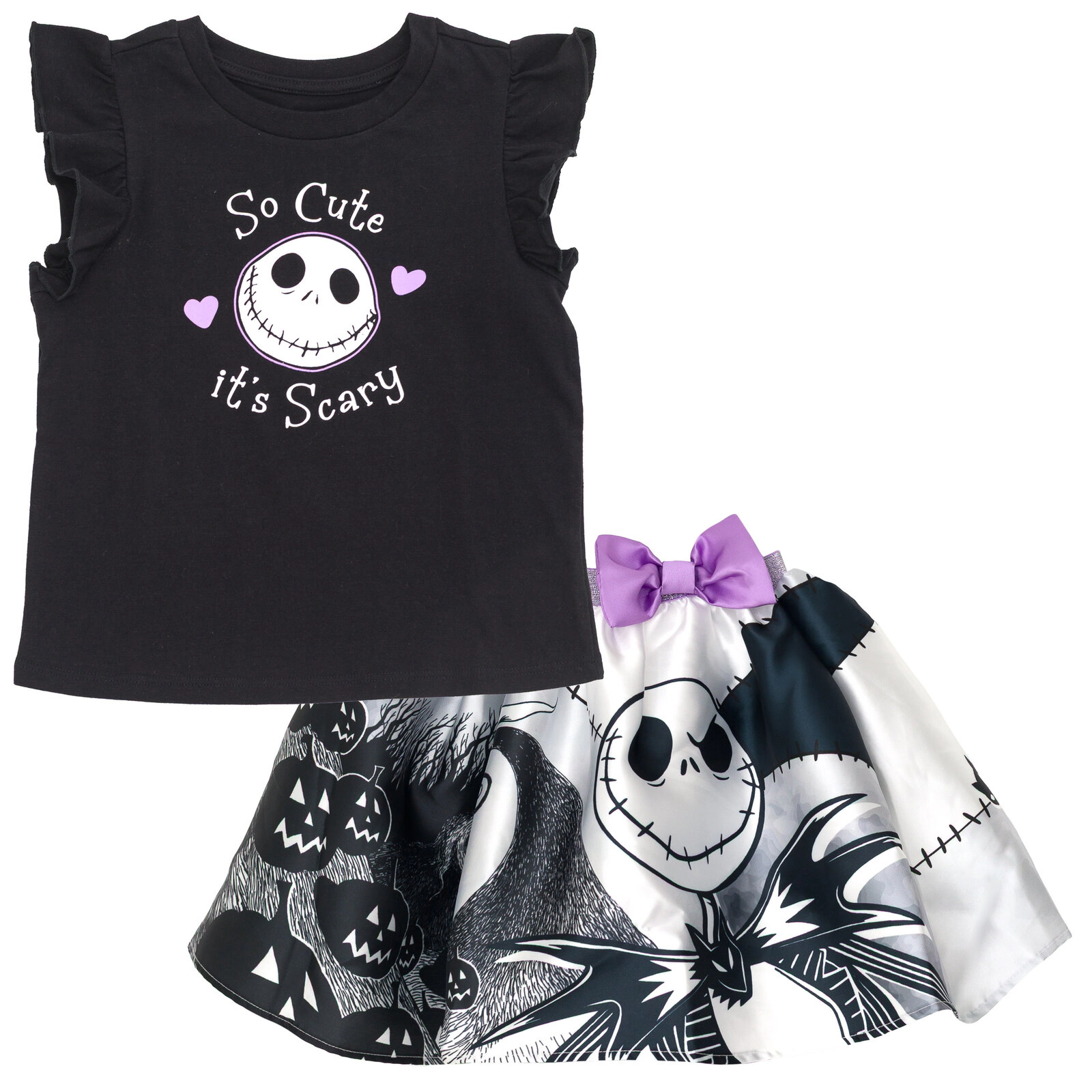 Disney Girls' 2-Piece Sleeveless Top and Skirt Set