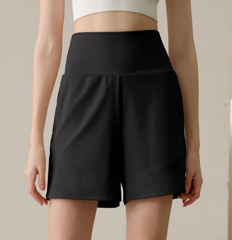 Anna-Kaci Women's High Rise Athletic Shorts with Side Pockets