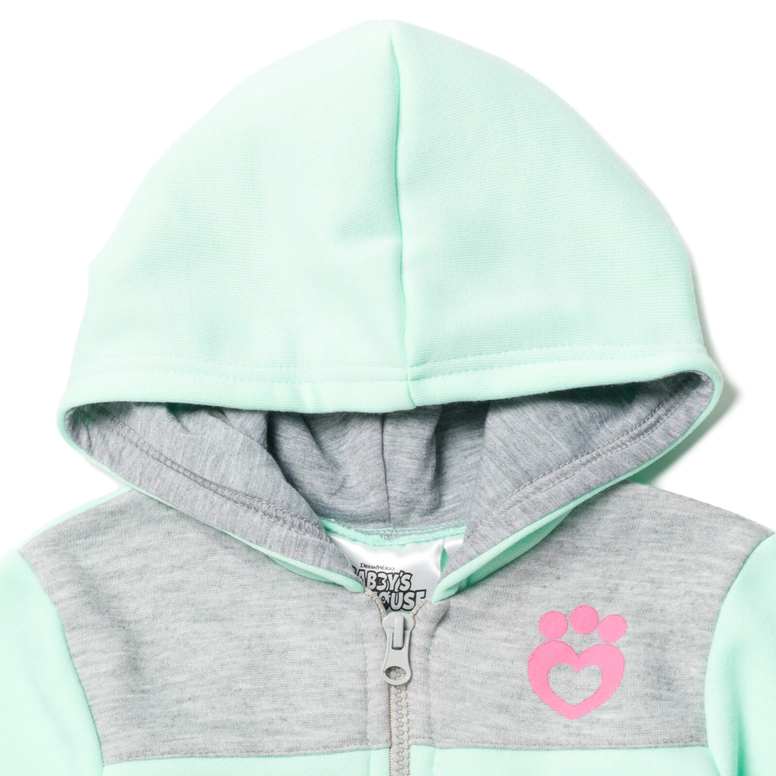 Dreamworks Gabby's Dollhouse Girls' Fleece Quarter-Zip Hooded Sweatshirt