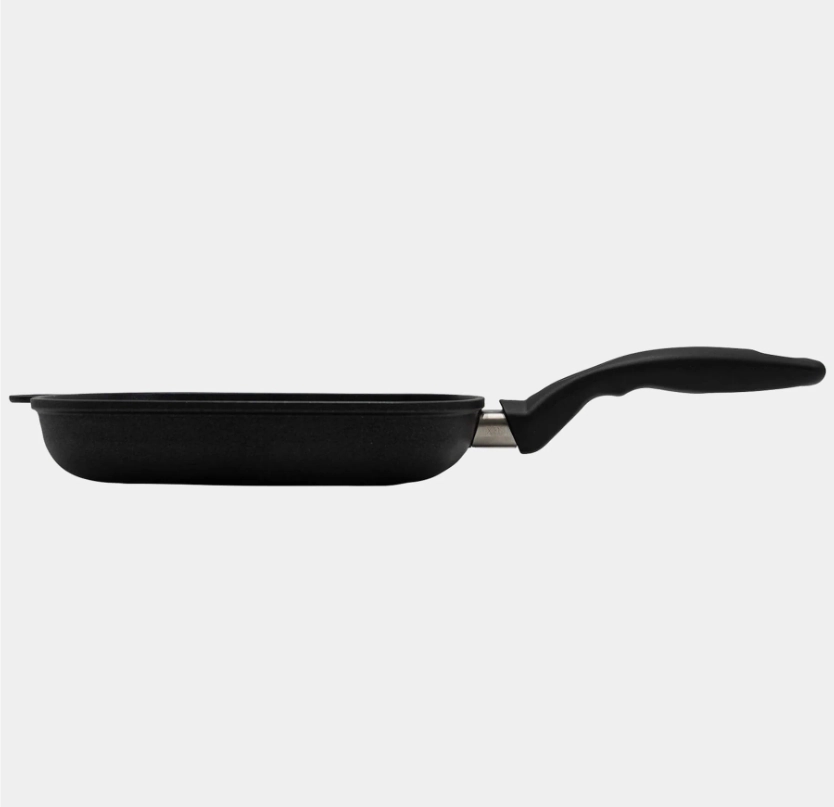 Swiss Diamond Nonstick Square Grill Pan - 9.5" x 9.5" Diamond-Coated, Oven Safe