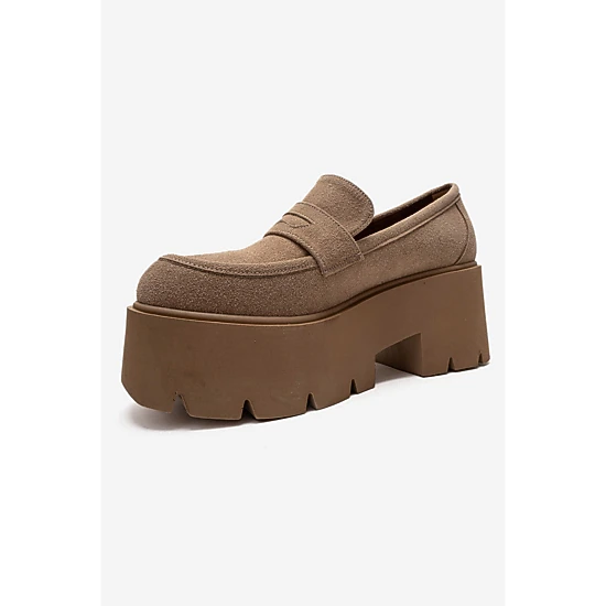 Prologue Shoes Womens Santia Chunky Platform Loafer