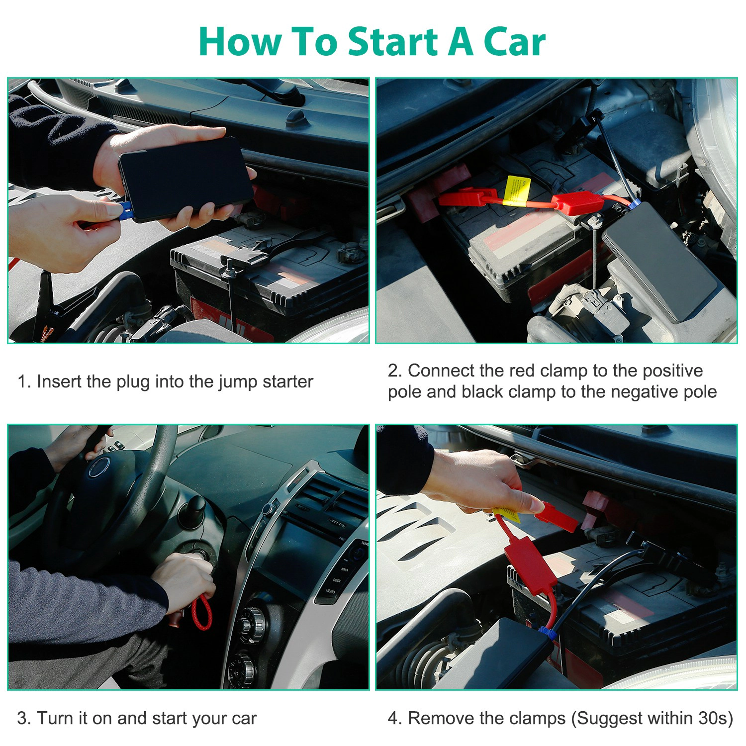 GBruno 400A 20000mAh Car Jump Starter Power Bank
