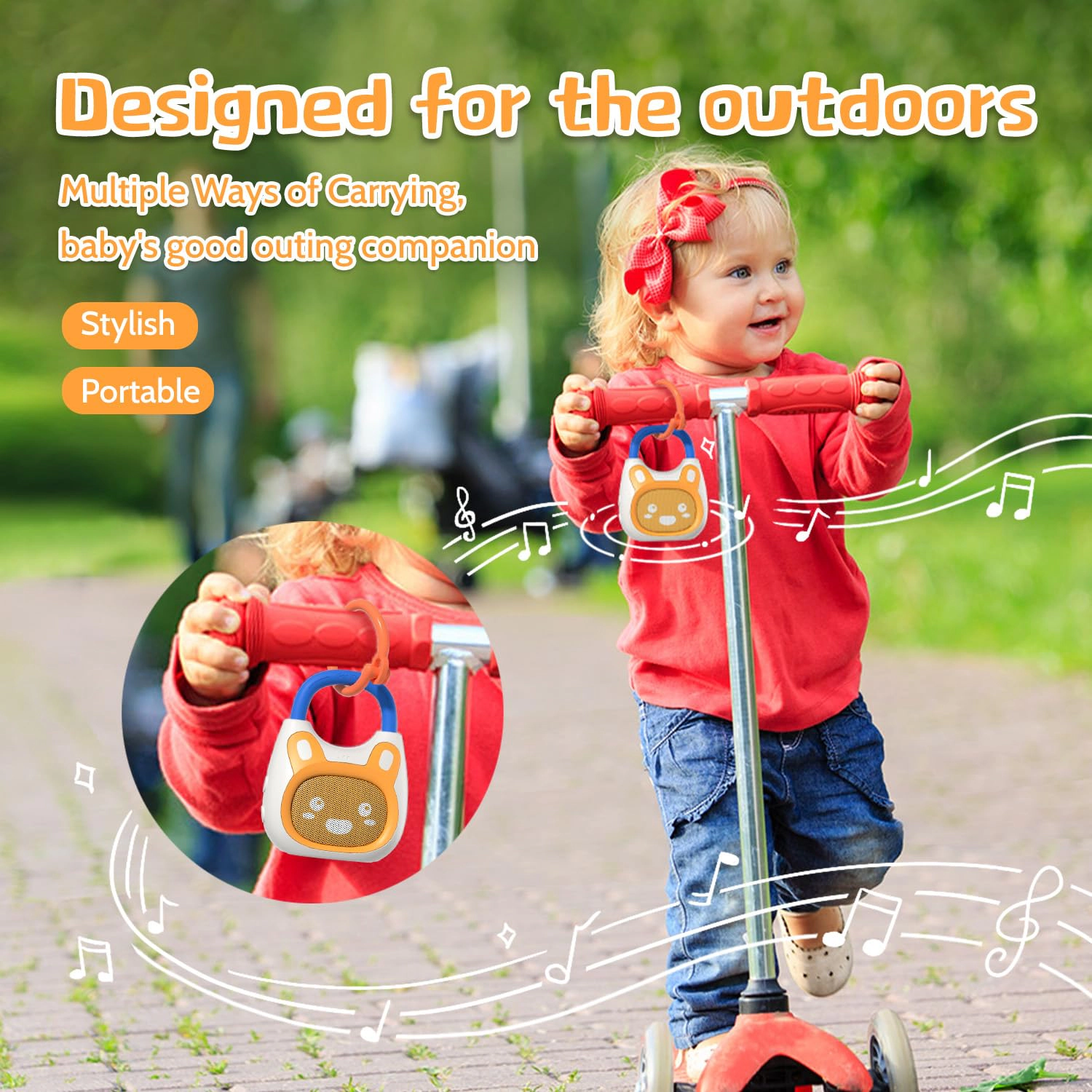Alilo Pocket Bunny Kids Audio Player with 120+ Stories, Songs, Lullabies & White Noise