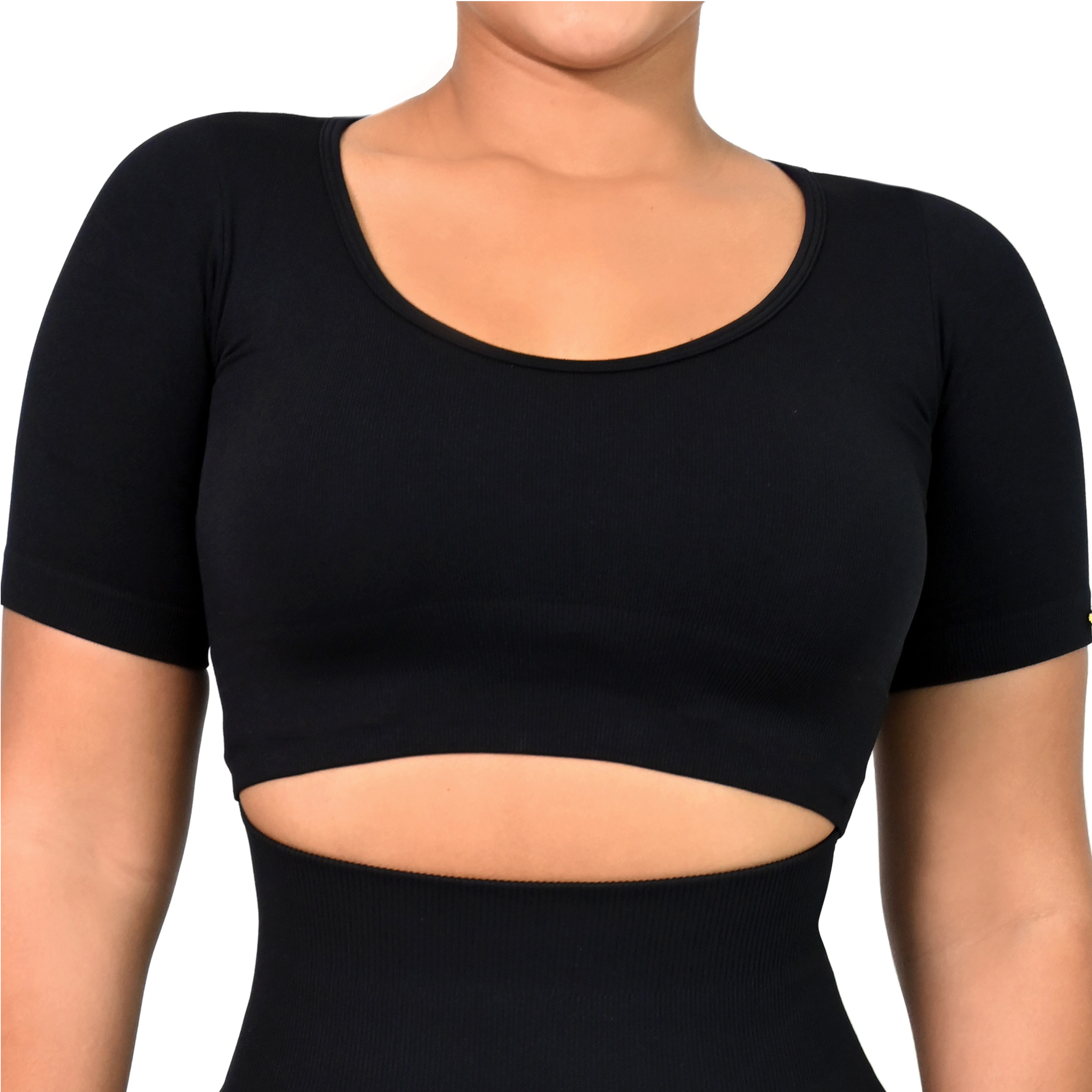 Yahaira Women's Shaping Leggings High Waist Double Tummy Short Sleeve