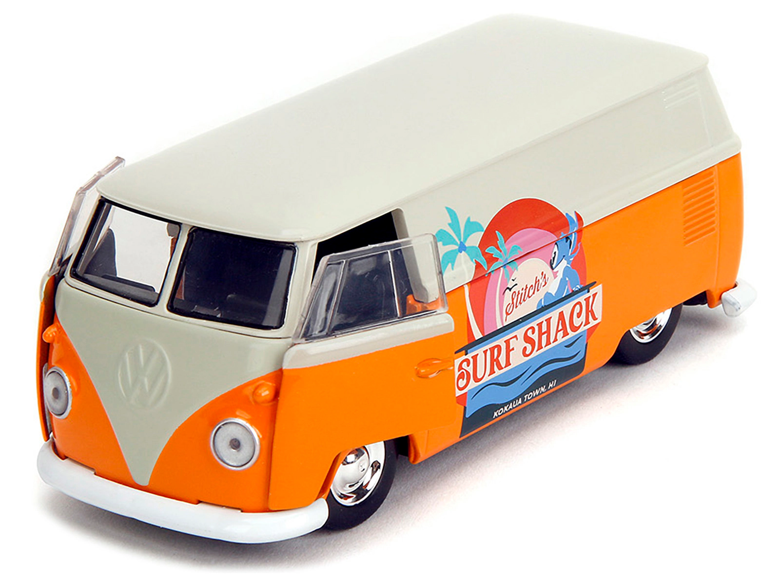 Jada 1961 Volkswagen Bus "Stitch's Surf Shack" Orange and Gray "Disney's Stitch" "Hollywood Rides" Series 1/32