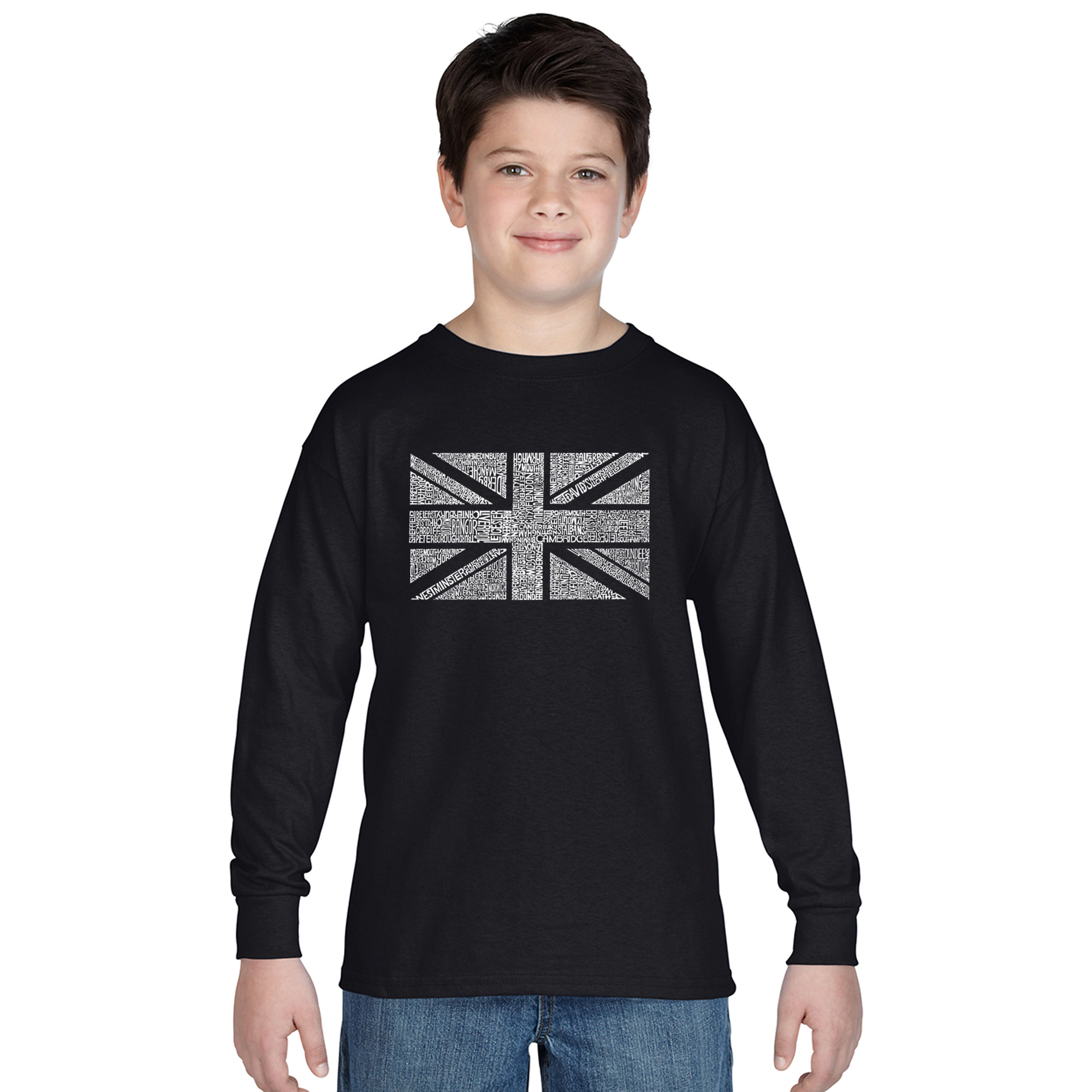 LA Pop Art Boys Long Sleeve T-Shirt -  UNION JACK