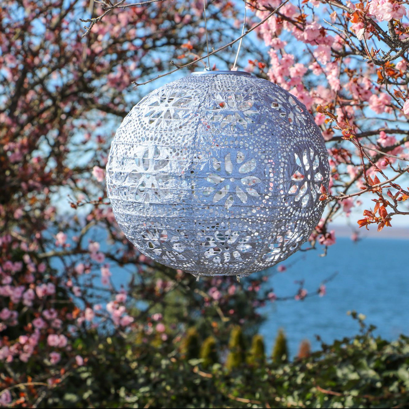 Allsop Home & Garden Soji Stella Boho Globe 12 Solar Lantern