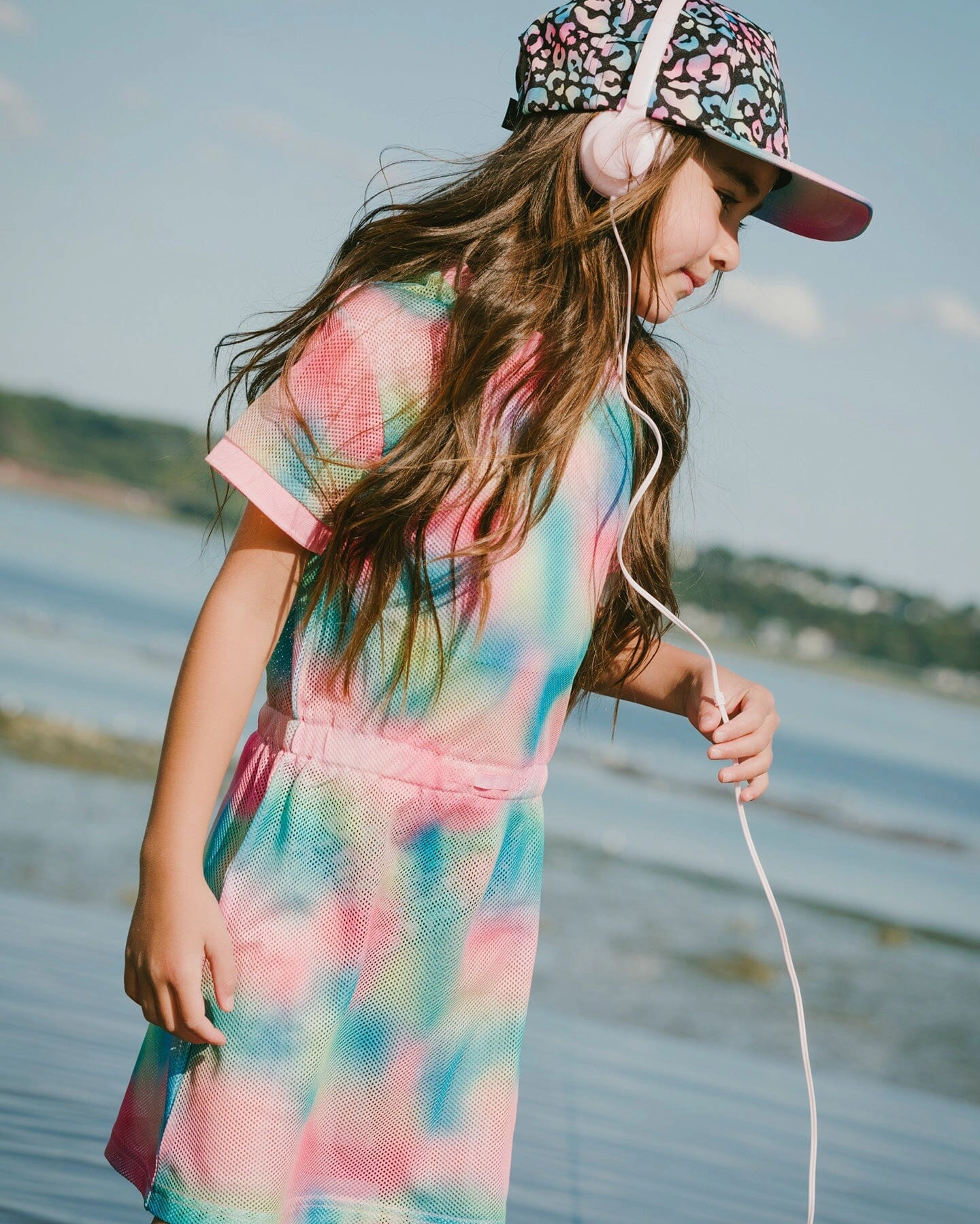 Deux par Girls Mesh Beach Dress