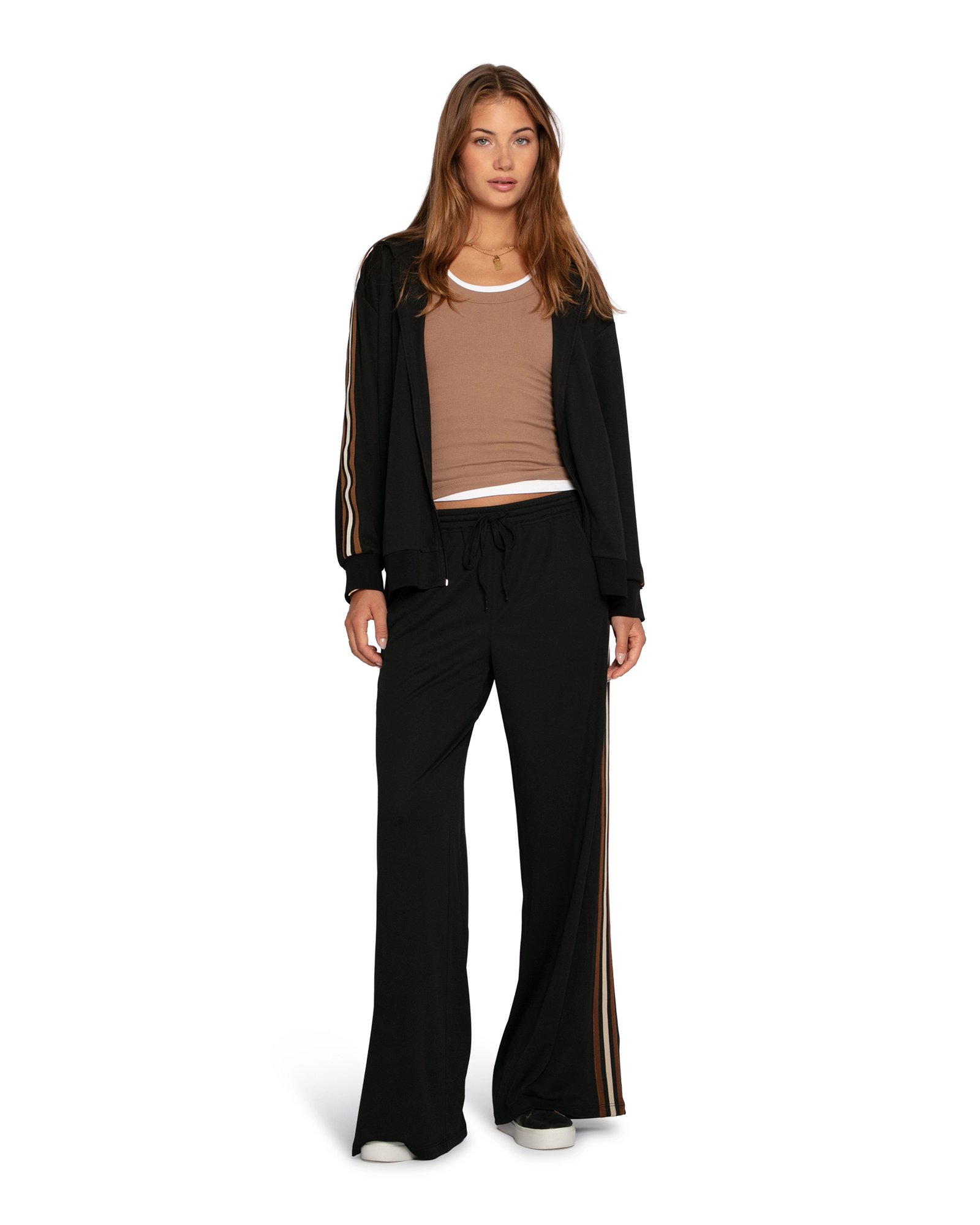 Belle & Bloom Ready To Go Striped Sleeve Jacket