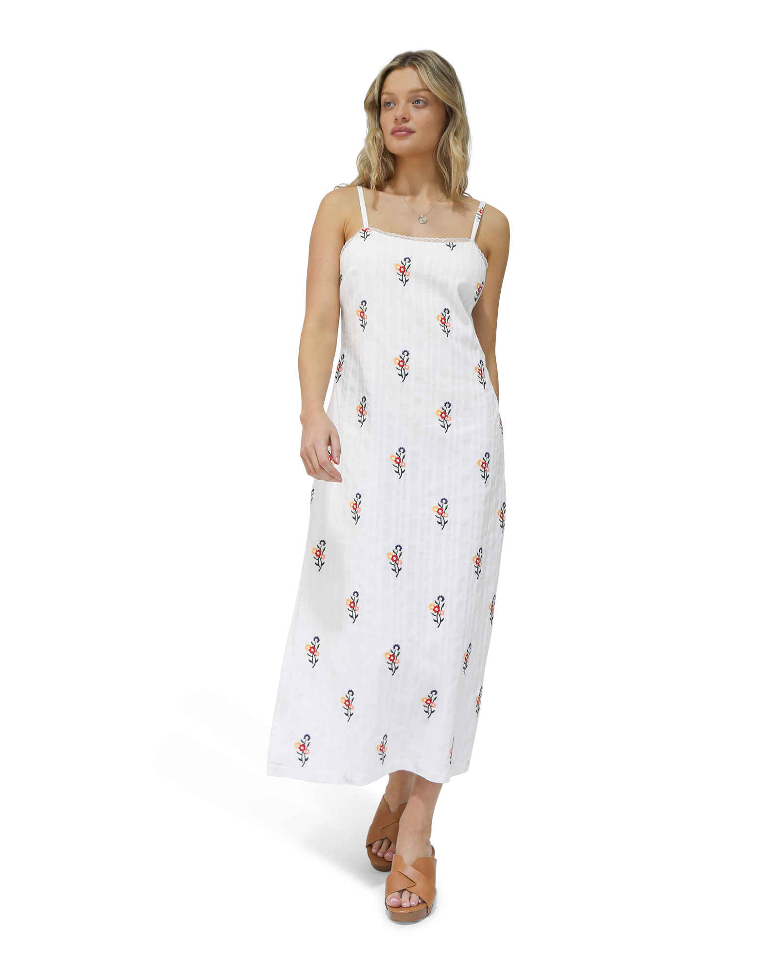 Belle & Bloom Womens She Blooms Floral Midi Dress