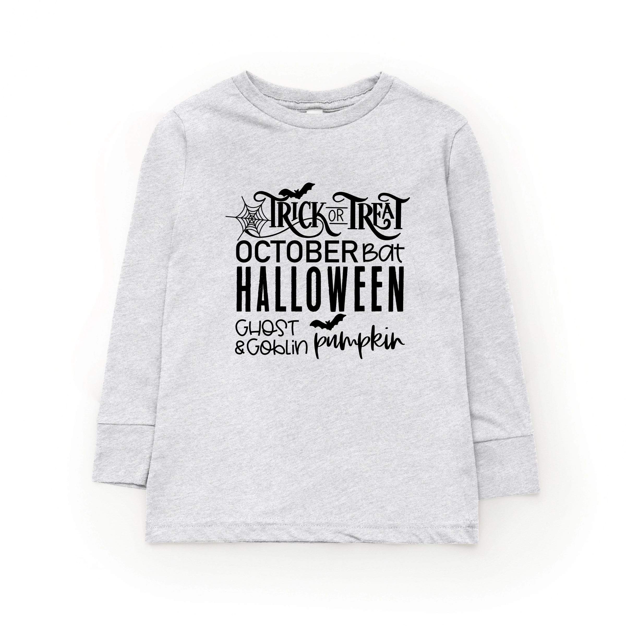 The Juniper Shop - Youth Long Sleeve Graphic T-Shirt Halloween Sayings