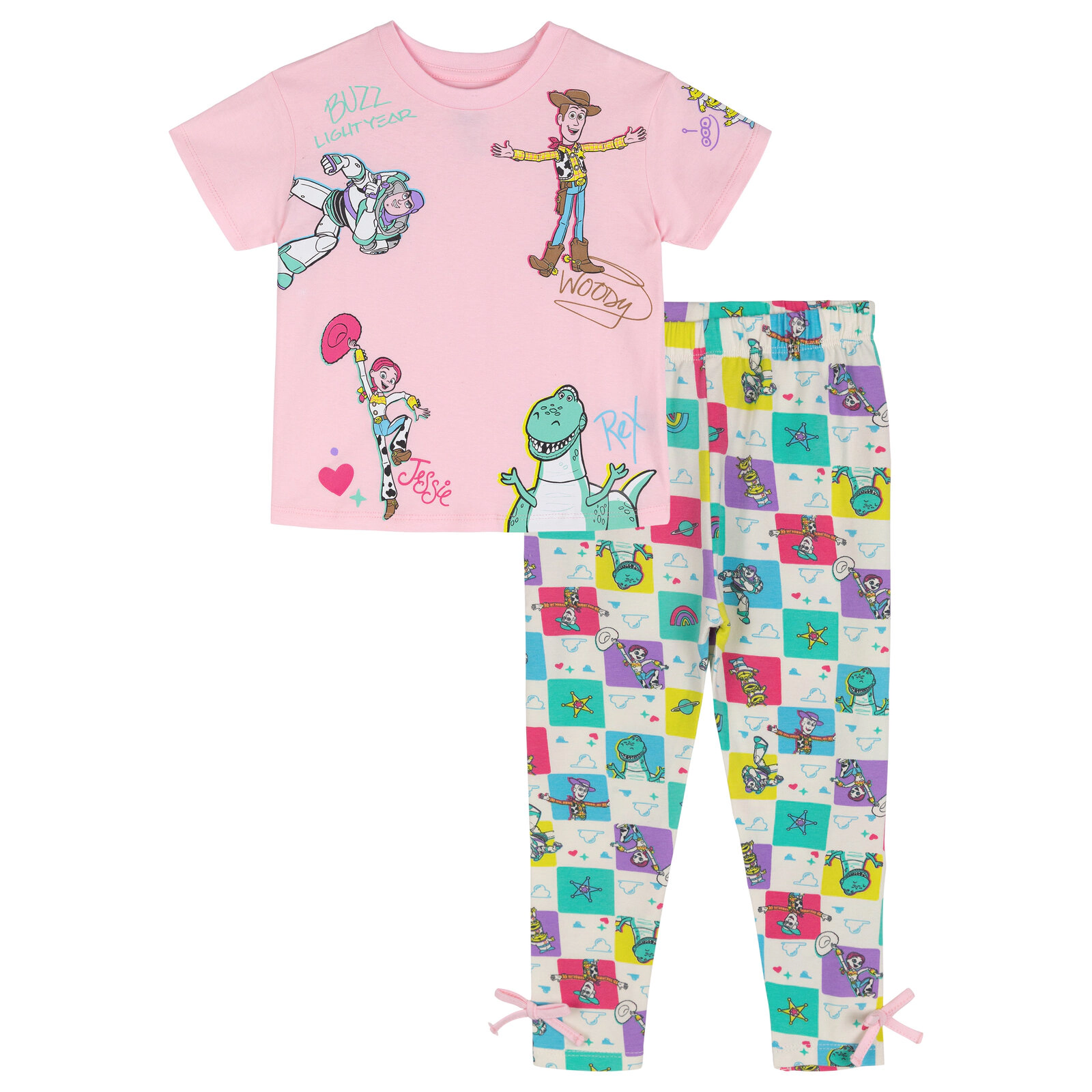 Disney Girls' 2-Piece T-Shirt and Pants Set
