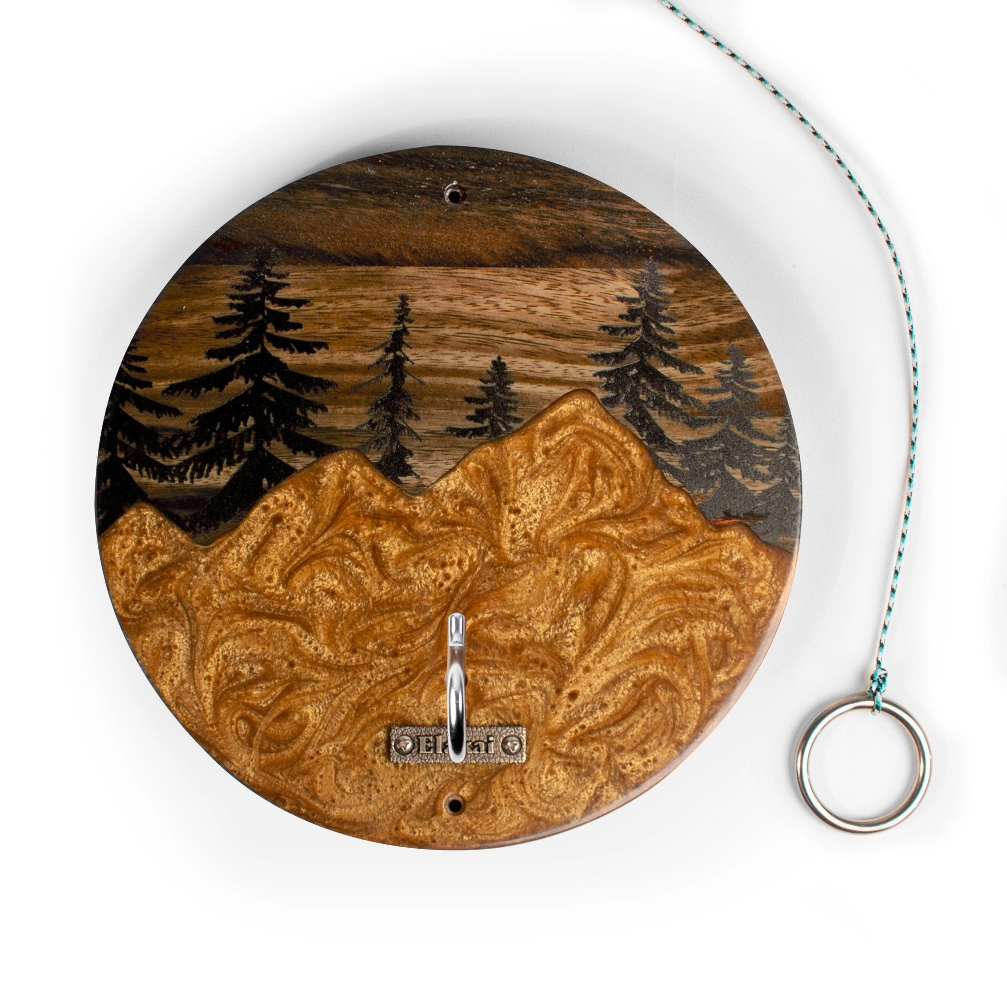 Elakai Mountain Acacia Wood Hook and Ring Toss Game