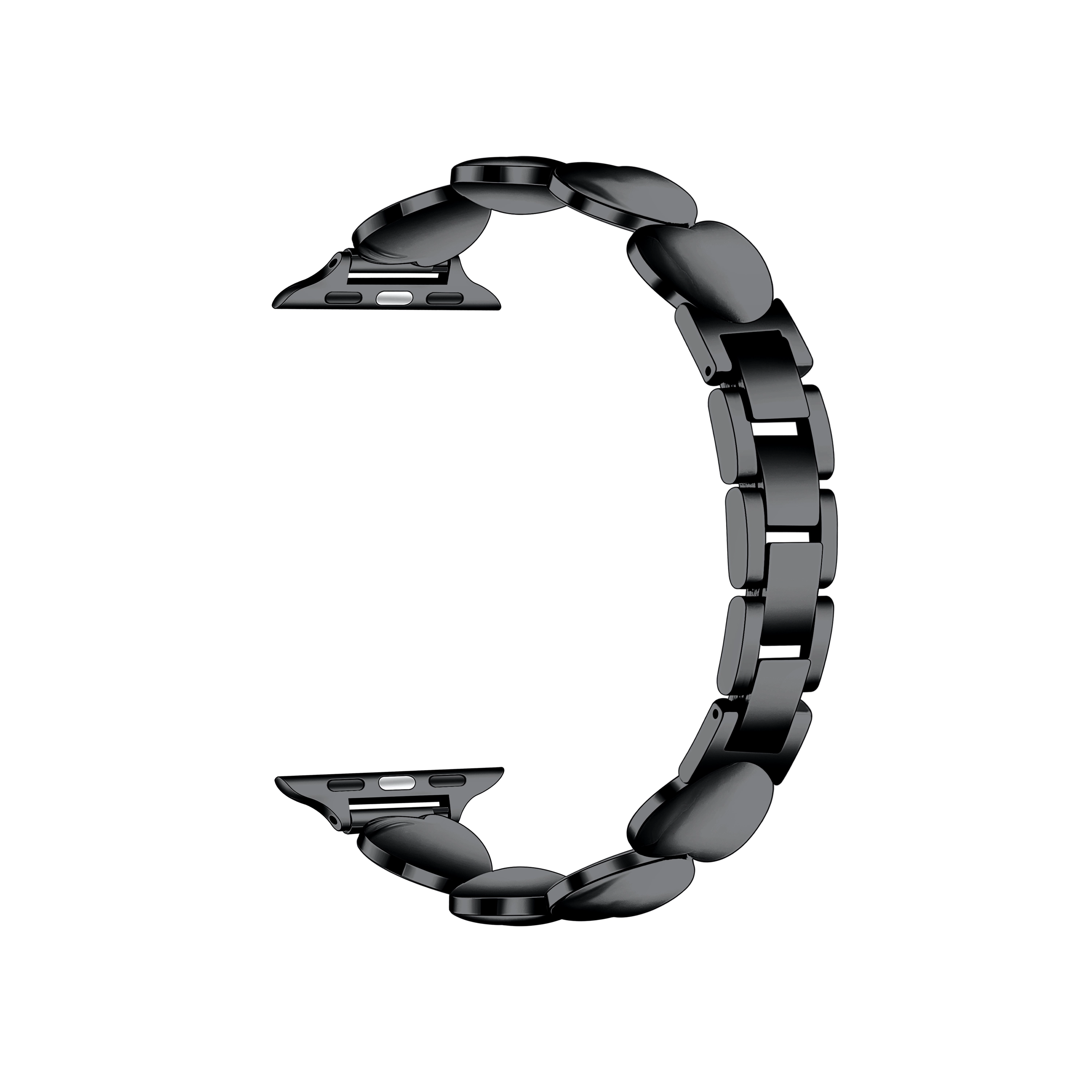 Posh Tech Womens Aphrodite Heart Stainless Steel Band for Apple Watch